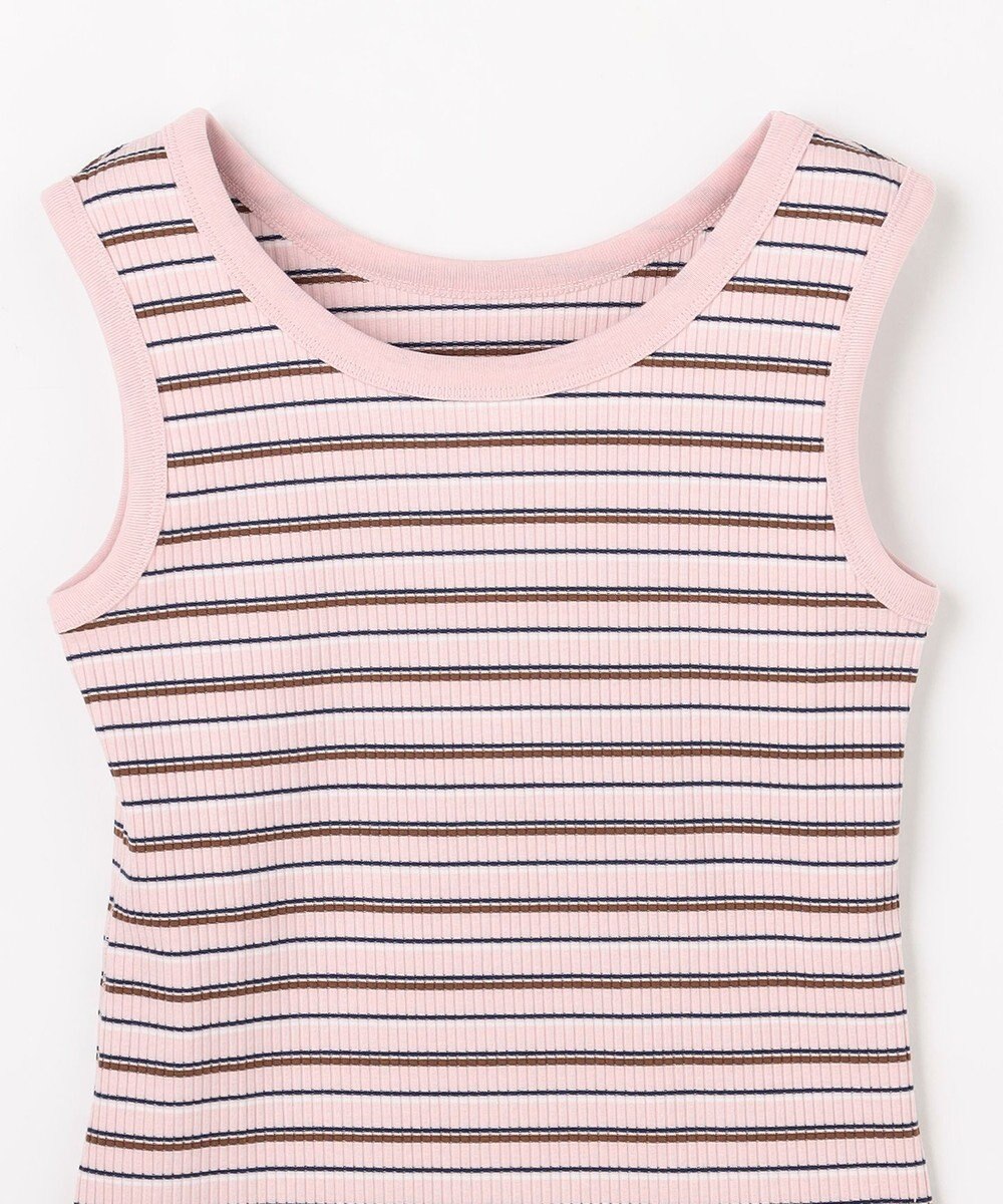 ANY テレコラウンドヘムタンクトップ 