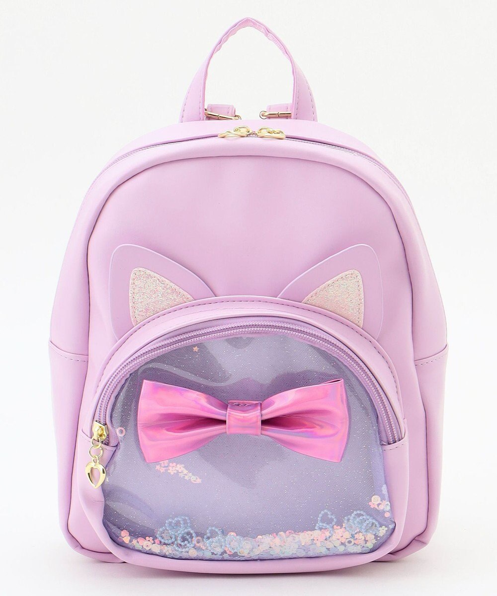 ANY KIDS ネコ耳付き シャラシャラ リュック 
