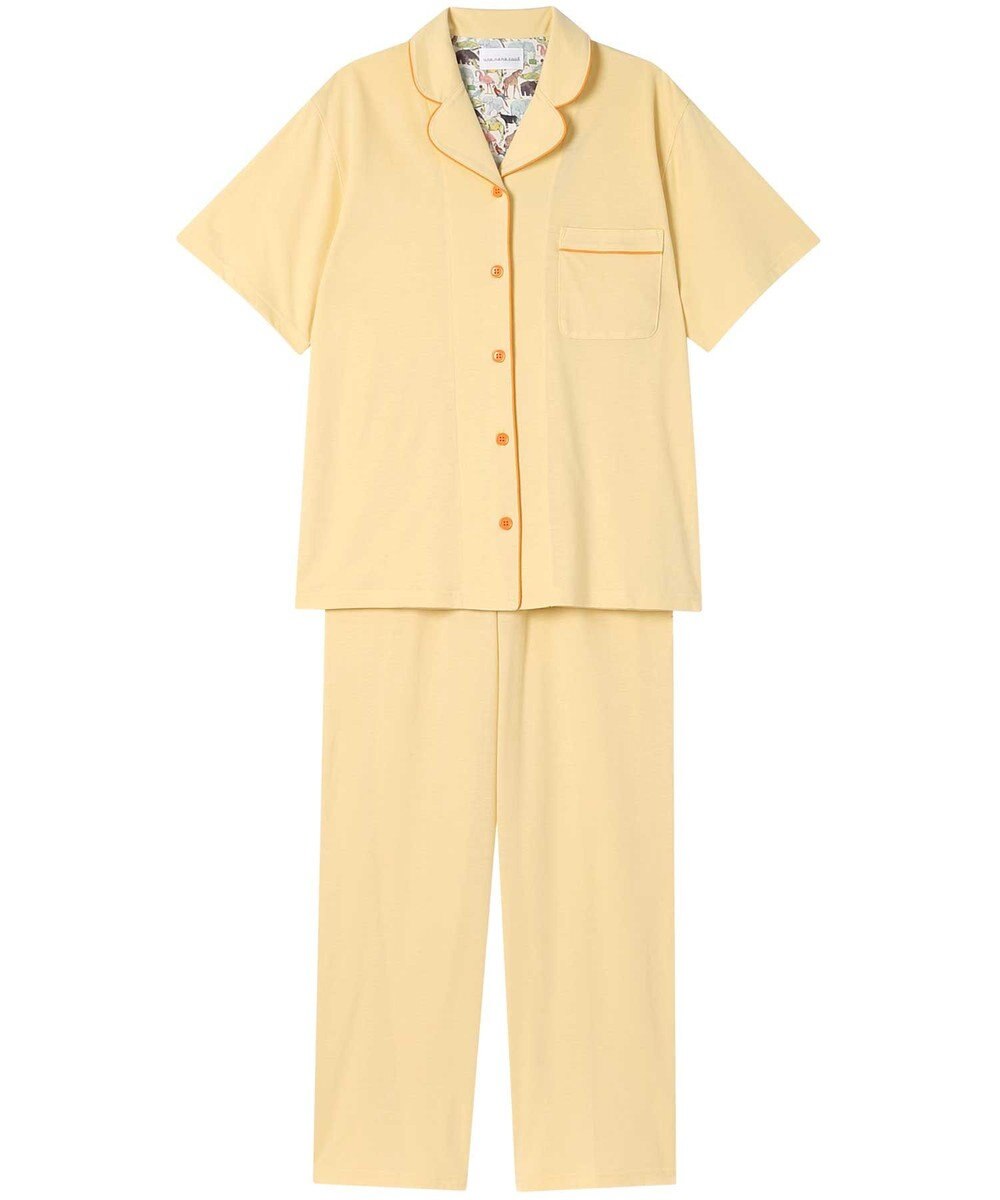 une nana cool MADE WITH LIBERTY FABRIC 綿混ソフト天竺 半袖パジャマ 