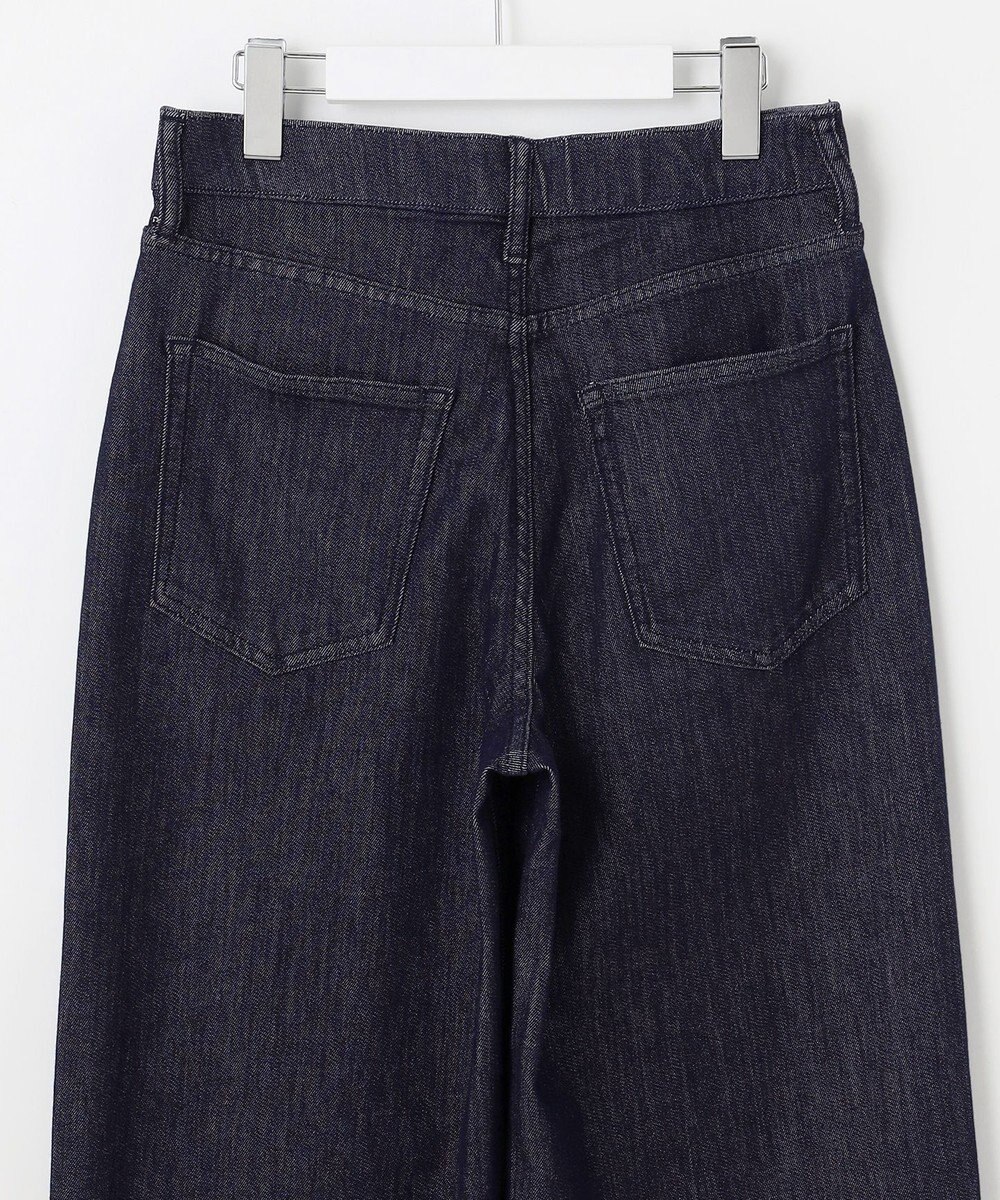 自由区 L 【19号サイズまで展開】ウスカルデニムワイドストレート パンツ 