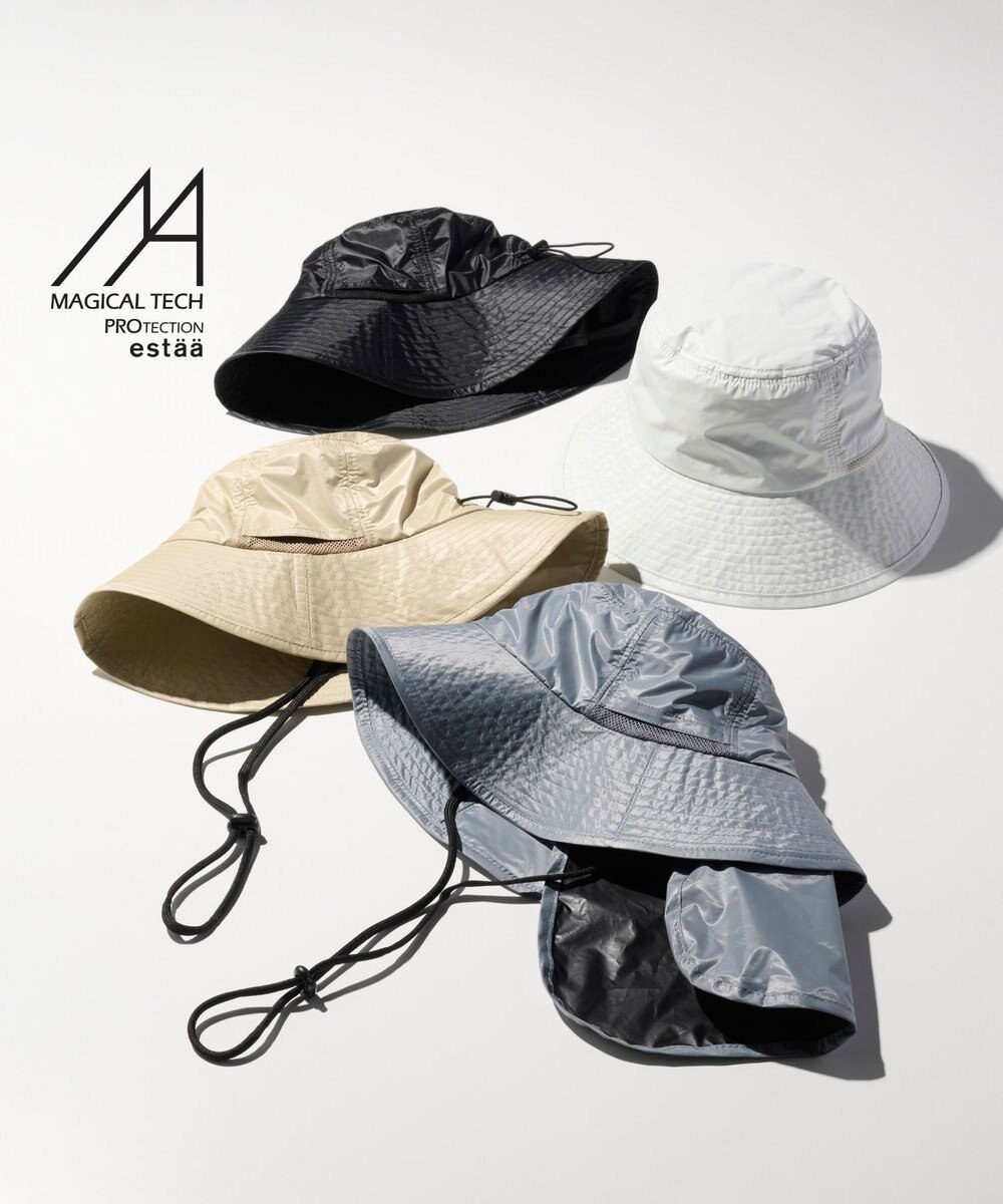 MOONBAT 【遮光ハット】マジカルテックプロテクション アドベンチャーハット 帽子 UV100％ 遮光100％ 軽量 撥水 