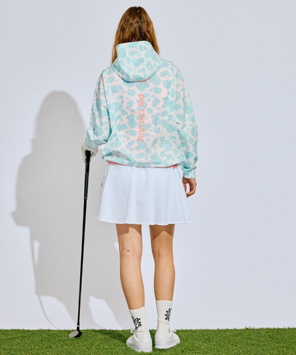 PW CIRCULUS 【撥水加工/ストレッチ】【WOMEN】アニマルドットブルゾン ゴルフウェア レディース 