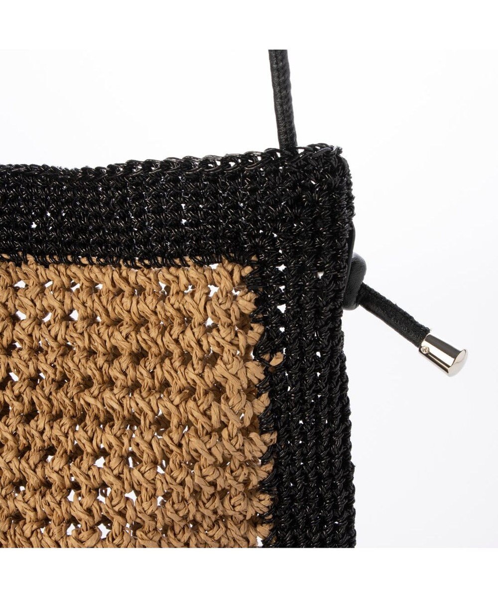 UNBILLION カシュカシュ cachecache / メタリックヤーンパネル編みトート 