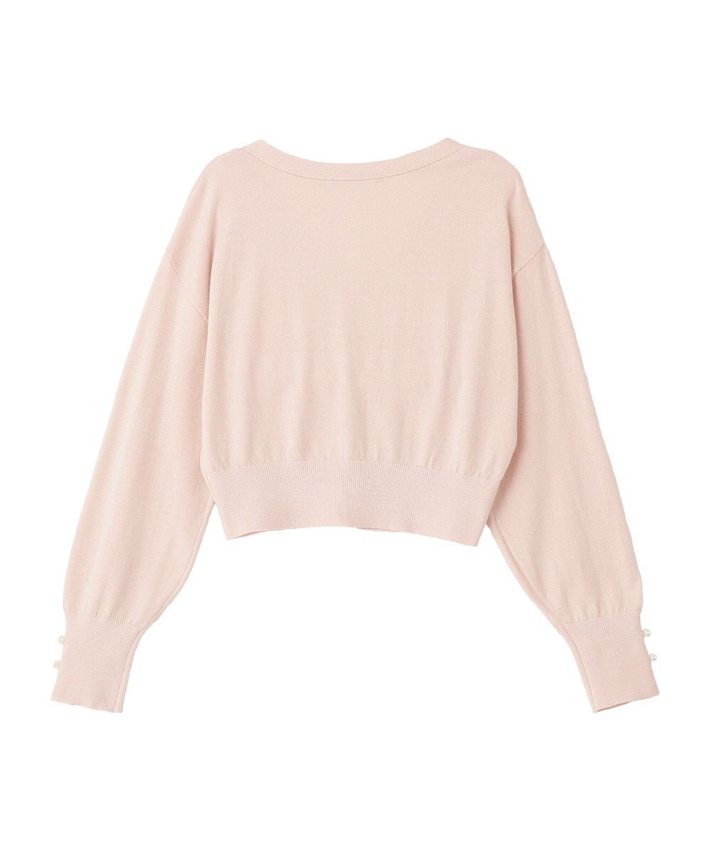 Maison de FLEUR ビジューリボンカーディガン 