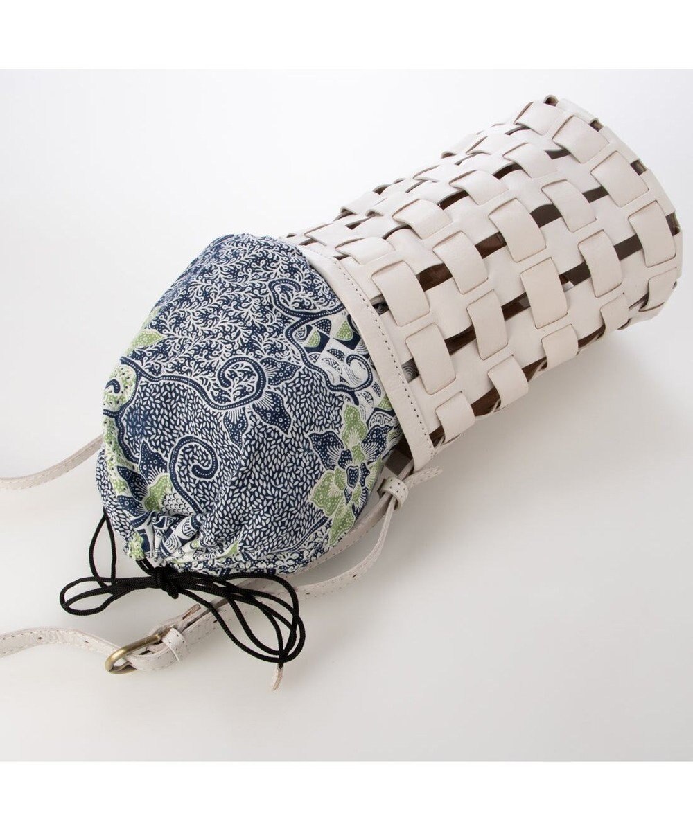 UNBILLION ピークスピーク PEAKS PEAK / 牛革透かし編みメッシュショルダートート 