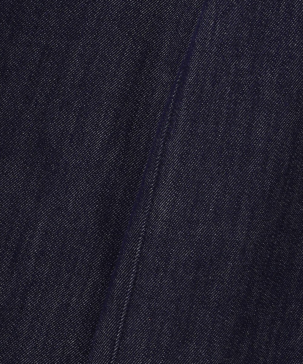 自由区 L 【19号サイズまで展開】ウスカルデニムワイドストレート パンツ 