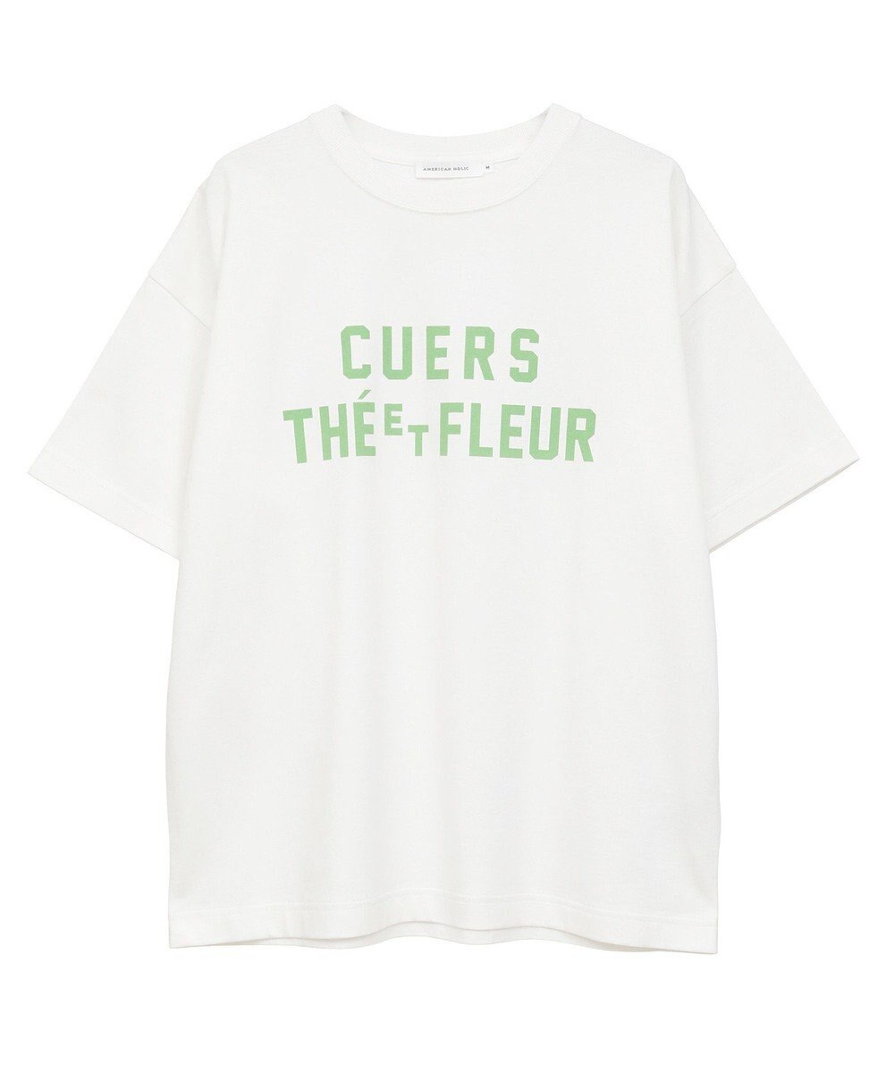 AMERICAN HOLIC デザインカレッジロゴプリントTシャツ 