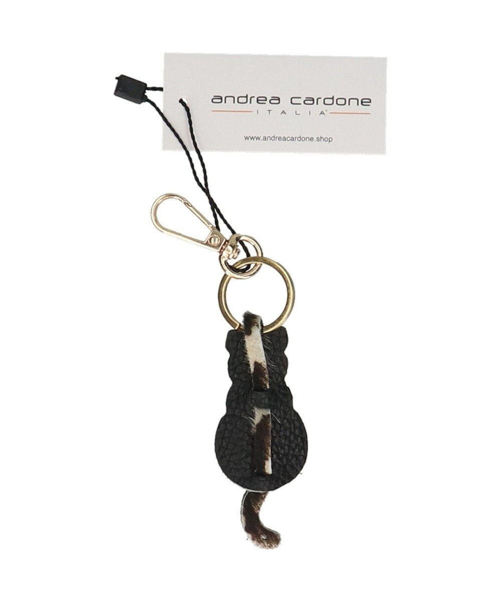 INTER-CHAUSSURES 【ANDREA CARDONE】ネコ型レザーキーチャーム 