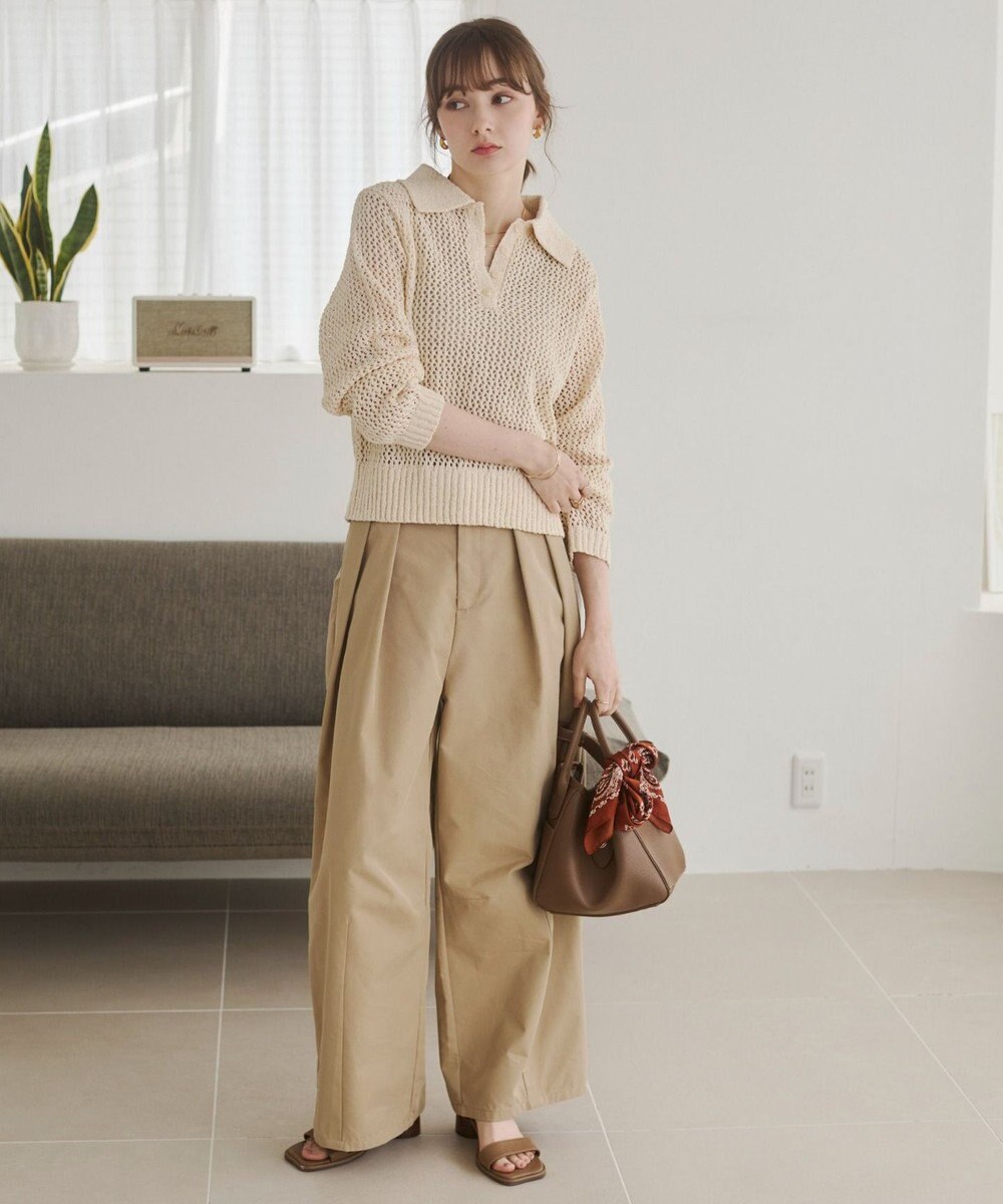 WEGO 【ANGIE VINTAGE】MIXメッシュポロニット 