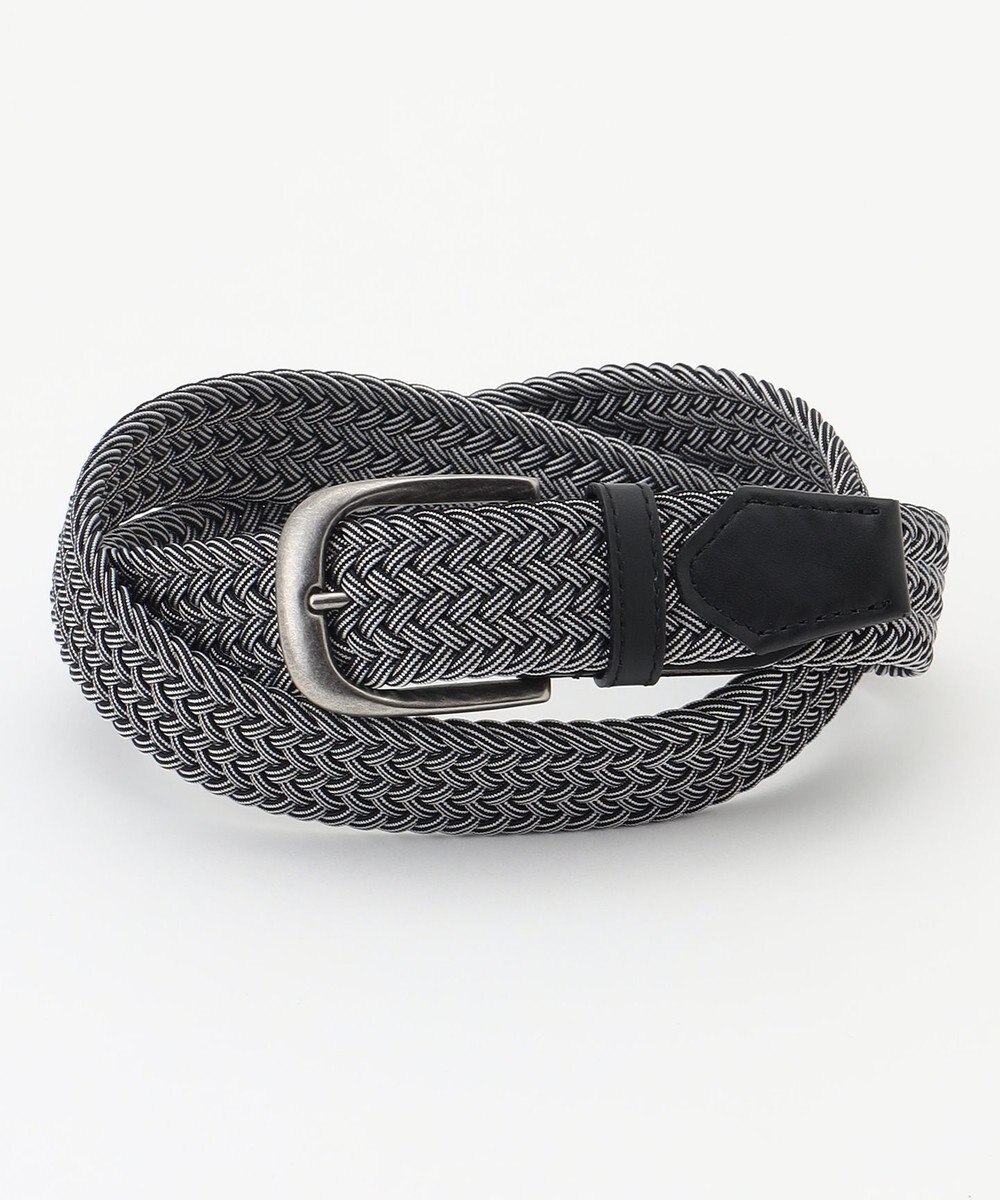 JOSEPH ABBOUD 【イタリア素材・ストレッチ・日本製】 ストレッチミックスブレイズ ベルト 