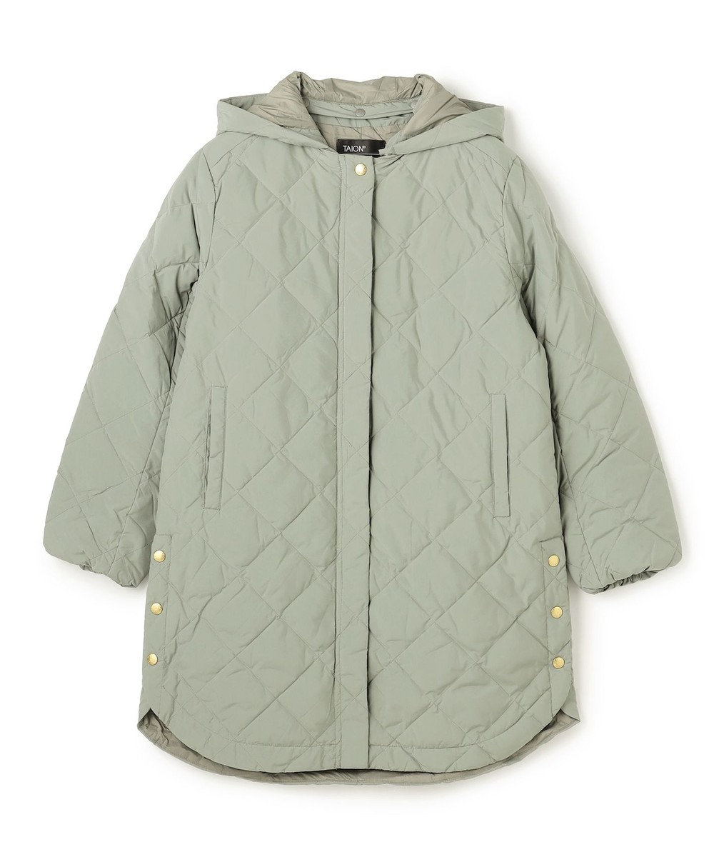 UNFILO 【自宅で洗濯OK / 軽量で暖かい】TAIONコラボ 2WAY キルティングダウン 