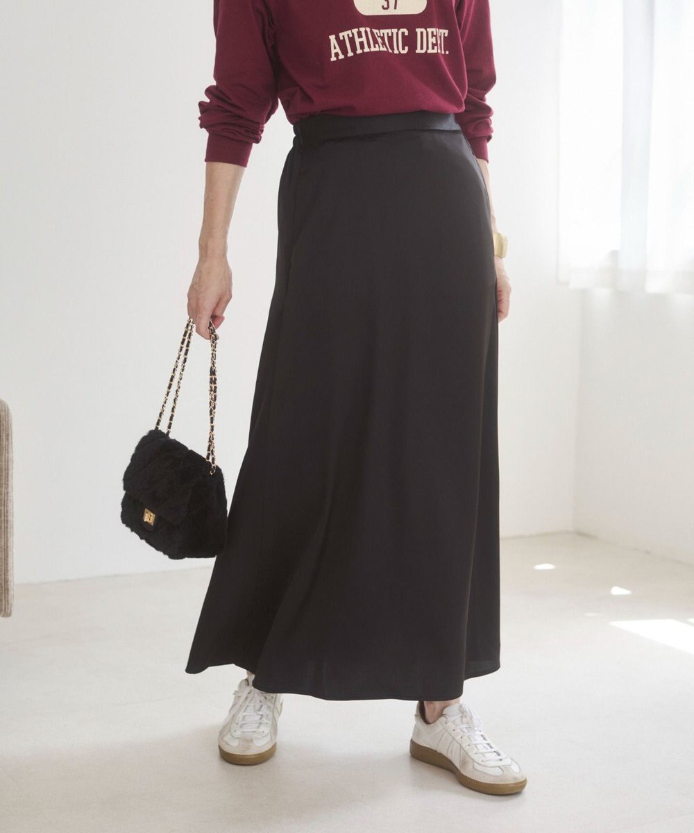 WEGO 【ANGIE VINTAGE】サテンマーメイドスカート 