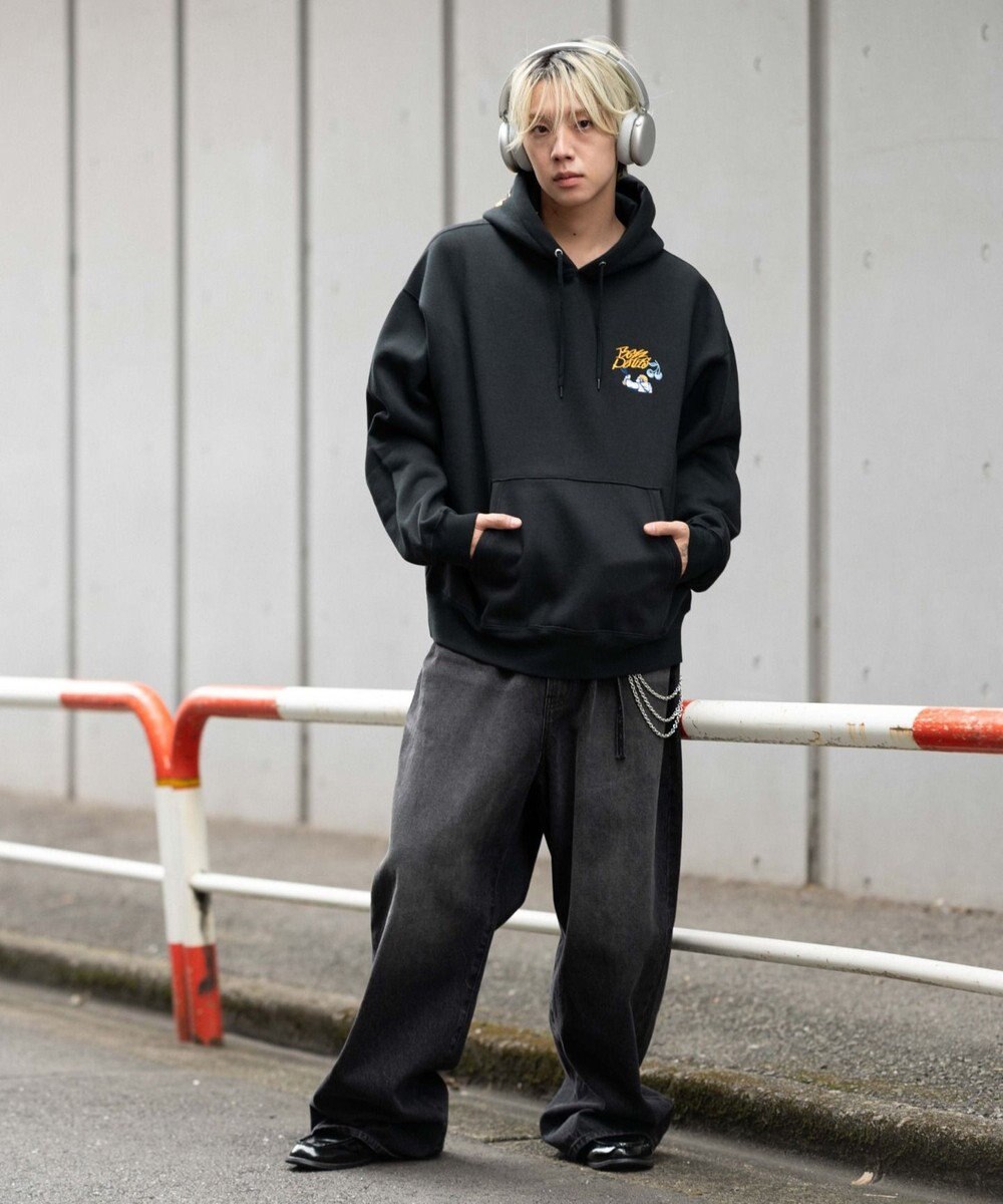 WEGO 【ユニセックス着用ITEM】別注BENDAVISグラフィックプルパーカー 