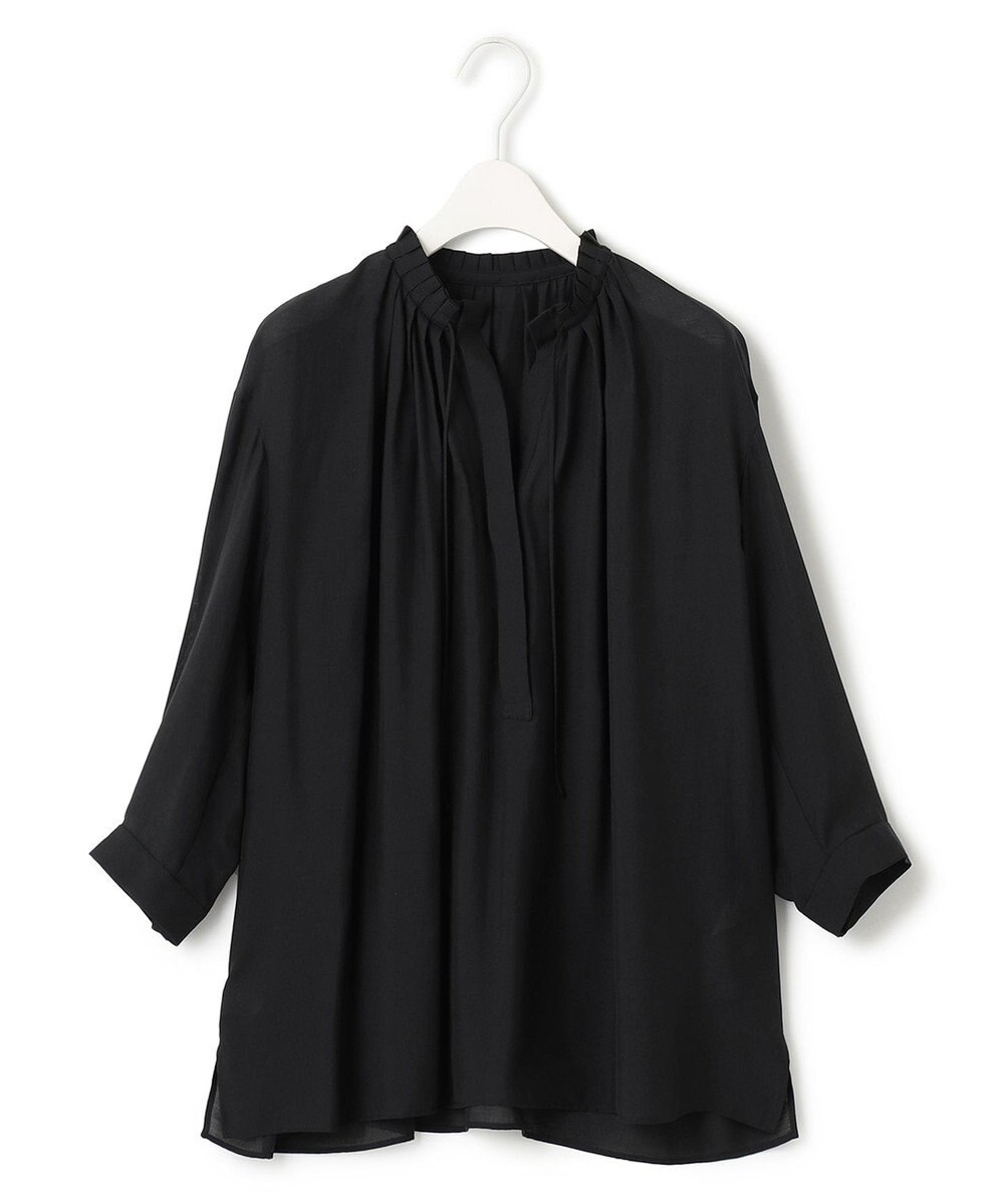 ICB 【接触冷感・速乾・洗える】 ドレープシフォン ブラウス 