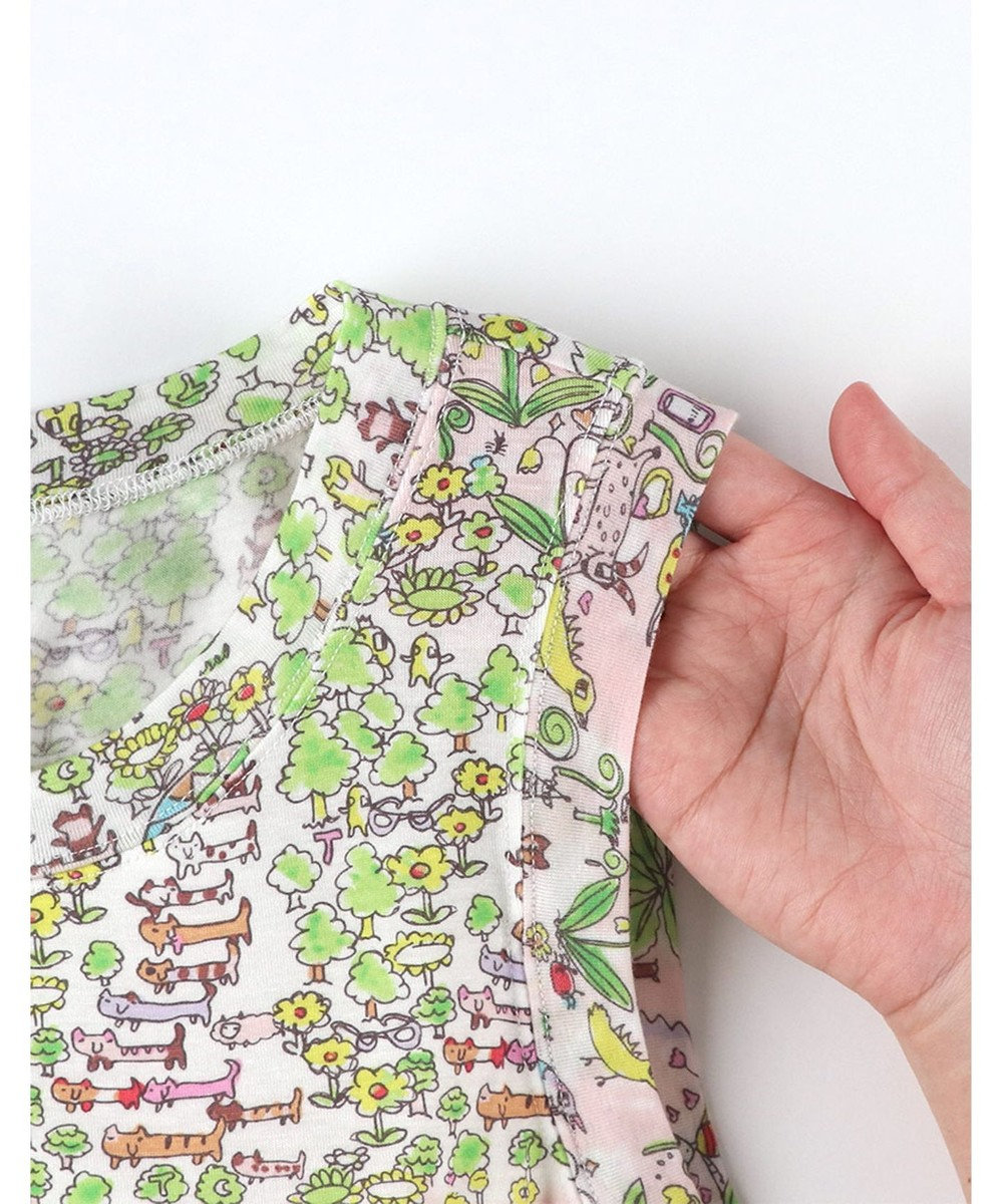 tsumori chisato SLEEP ツモリチサト ワンピース 綿100%(スカート） パッド入り ノースリーブ ロング丈 レディース UNT114 /ワコール 