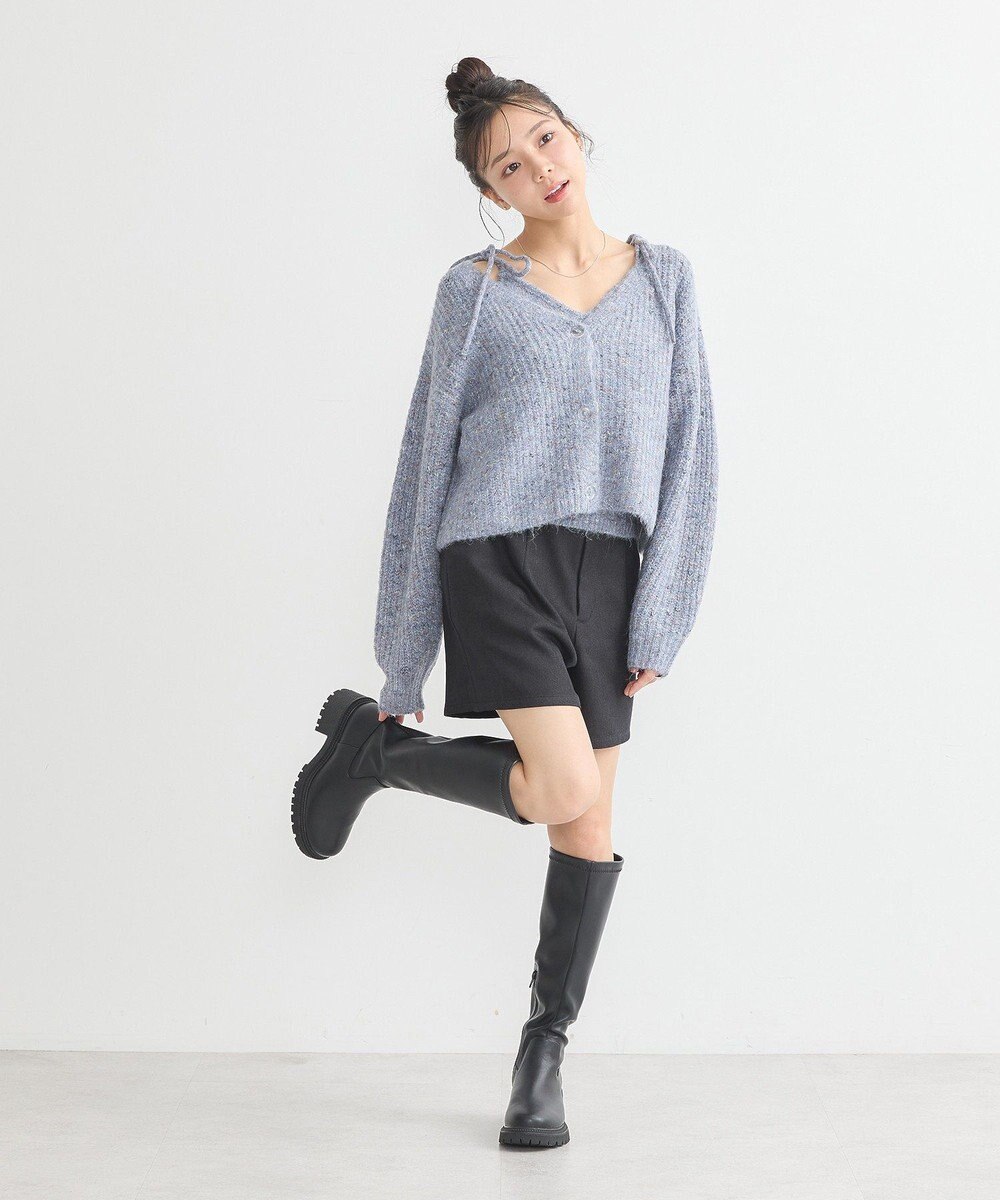 earth music&ecology 【WEB限定】SET2点ショートカーディガン＋リボンキャミソール 