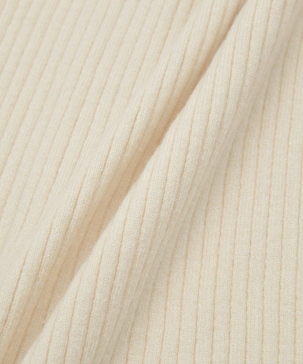 Green Parks 配色レイヤードポロリブニットカーディガン 