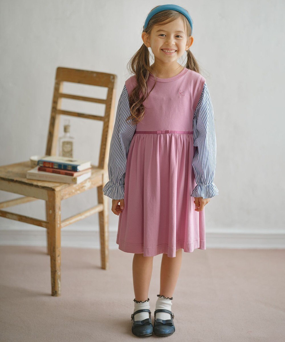 組曲 KIDS 【150-160cm】シェイプドカット ワンピース 