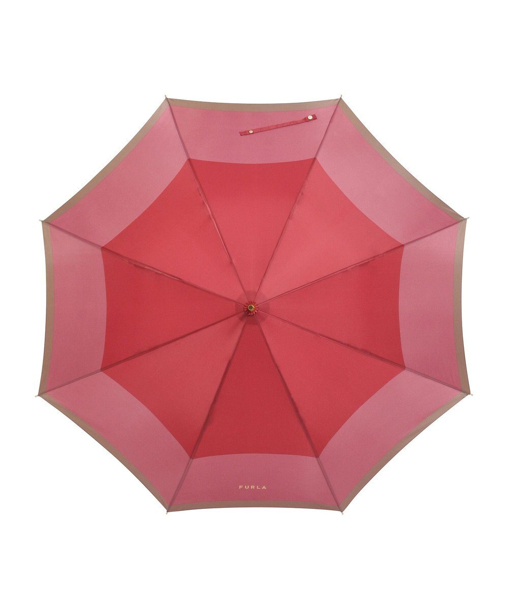MOONBAT FURLA(フルラ) カラーボーダー 雨傘 長傘 大きめ 耐風  60cm 日本製 