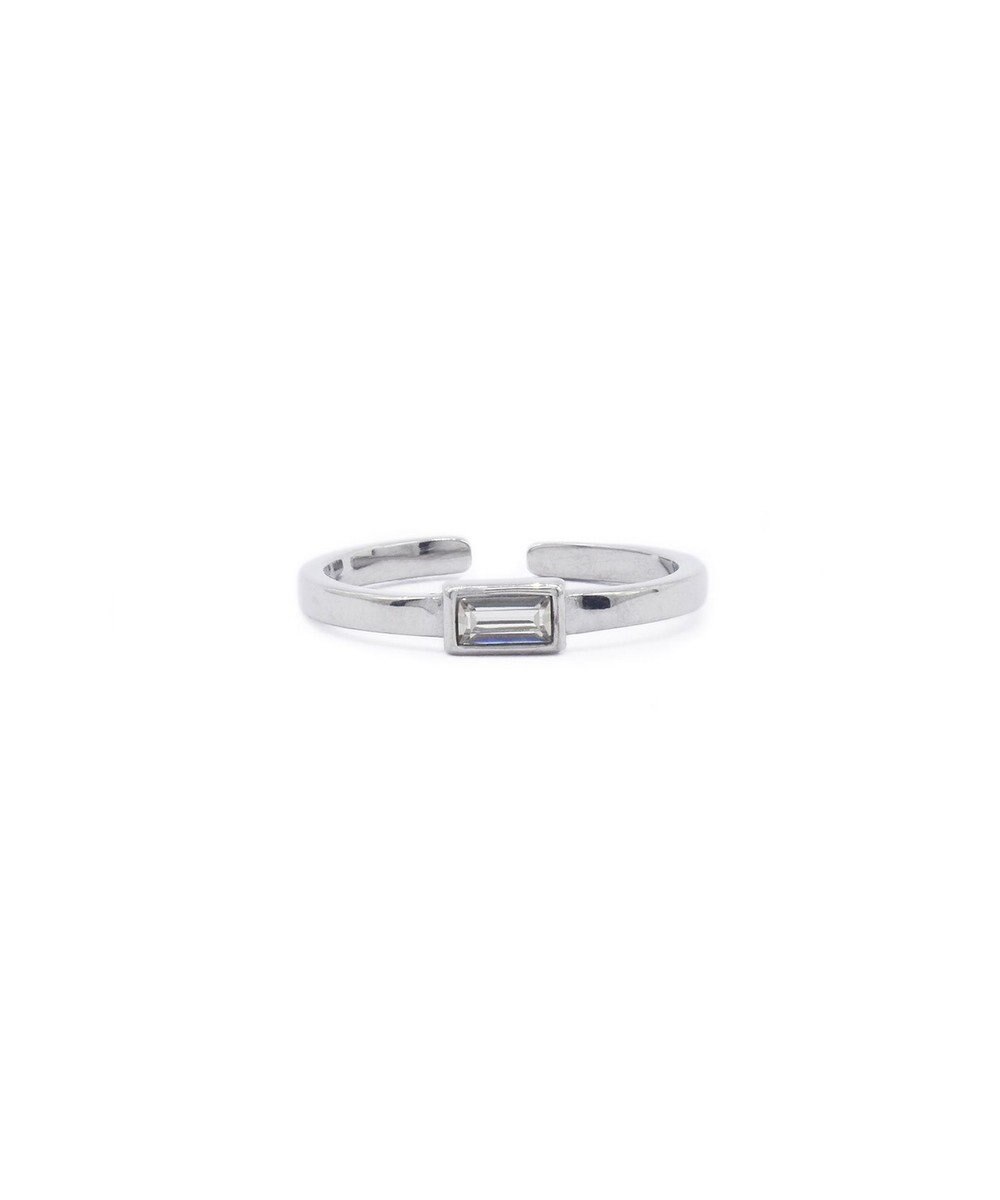 blancotokyo 【金属アレルギー対応】スクエアストーンリング GEMMA RING 