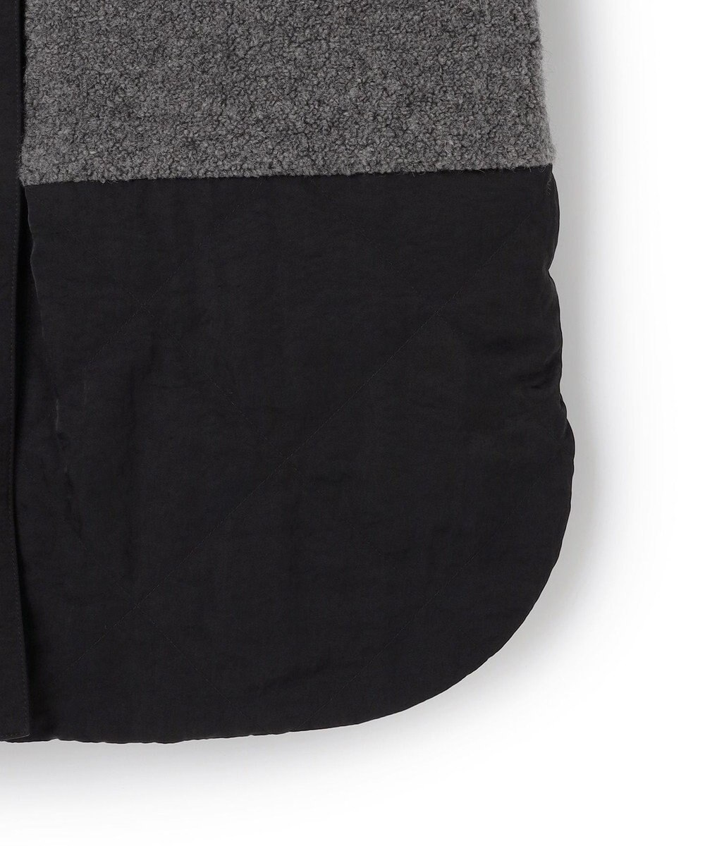 ICB L 【リバーシブル着用可能】 リバーシブルキルト ミドル丈コート 