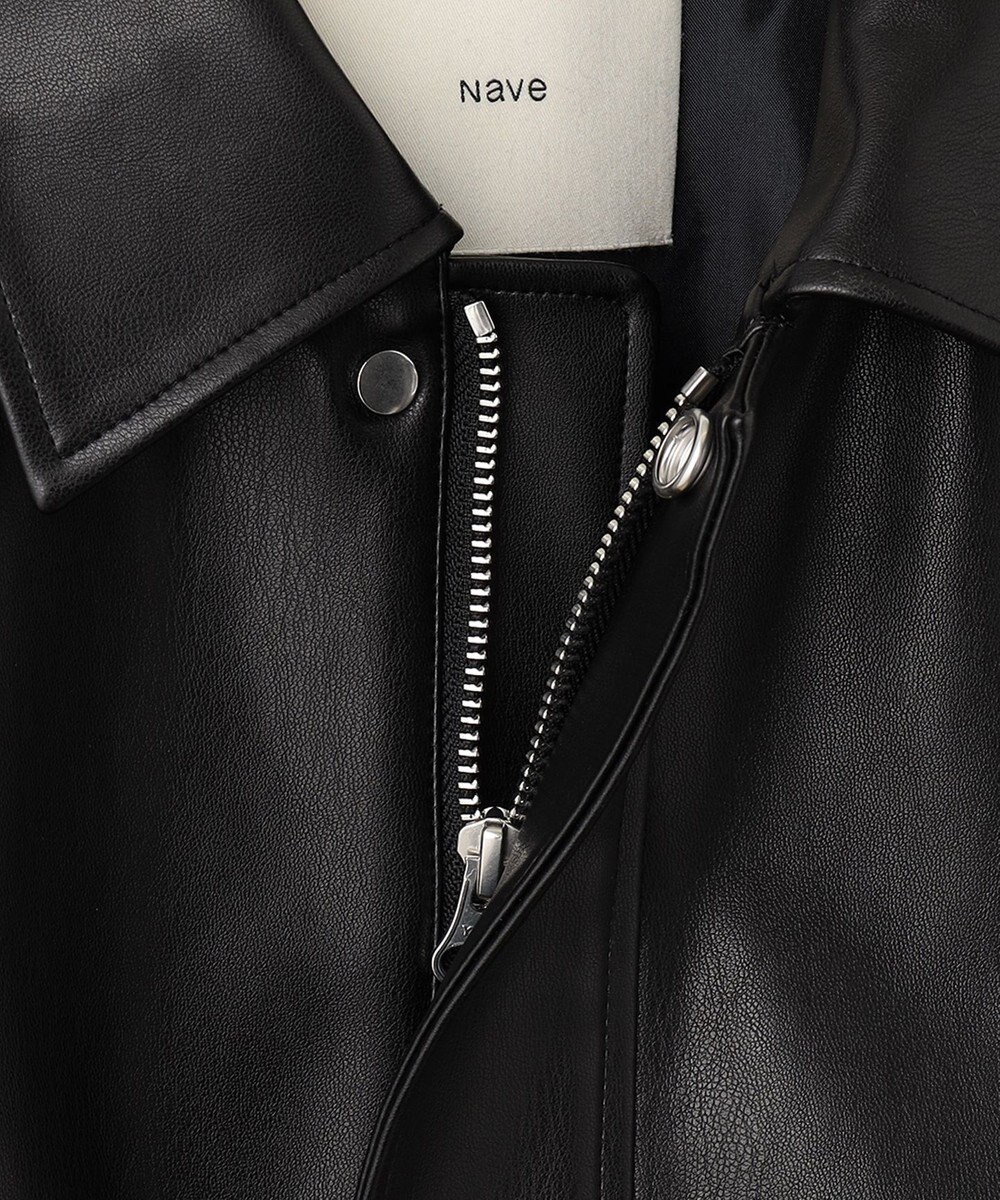 NAVE 【Nave】フェイクラムスキン ブルゾン 