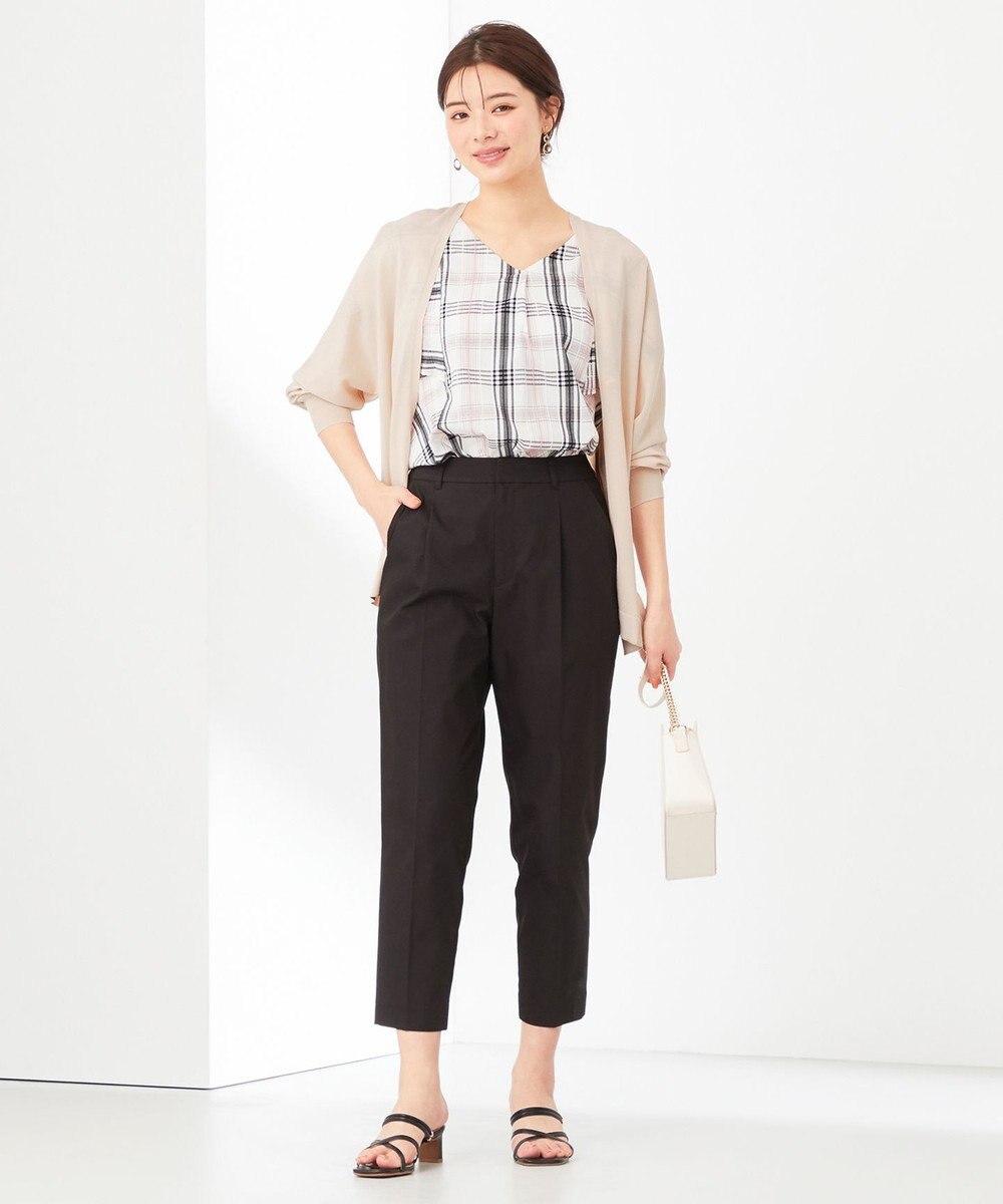 ANY SIS 【洗える】チェックフレア ブラウス 