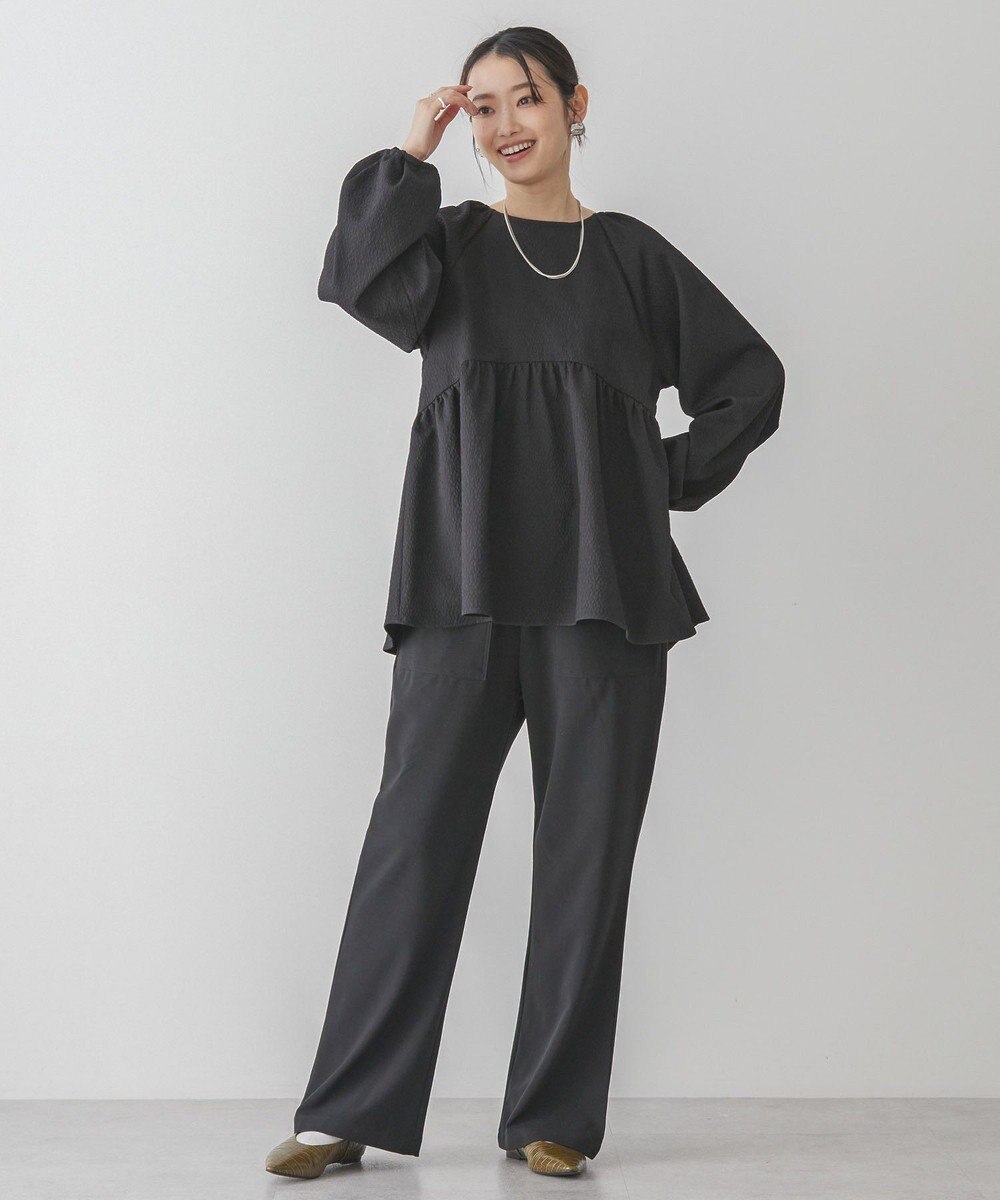 AMERICAN HOLIC ラグランジャガードロングブラウス 