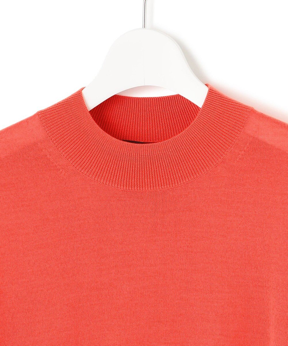 23区 S 【洗える】サステナブルウール モックネック 5分袖 ニット 