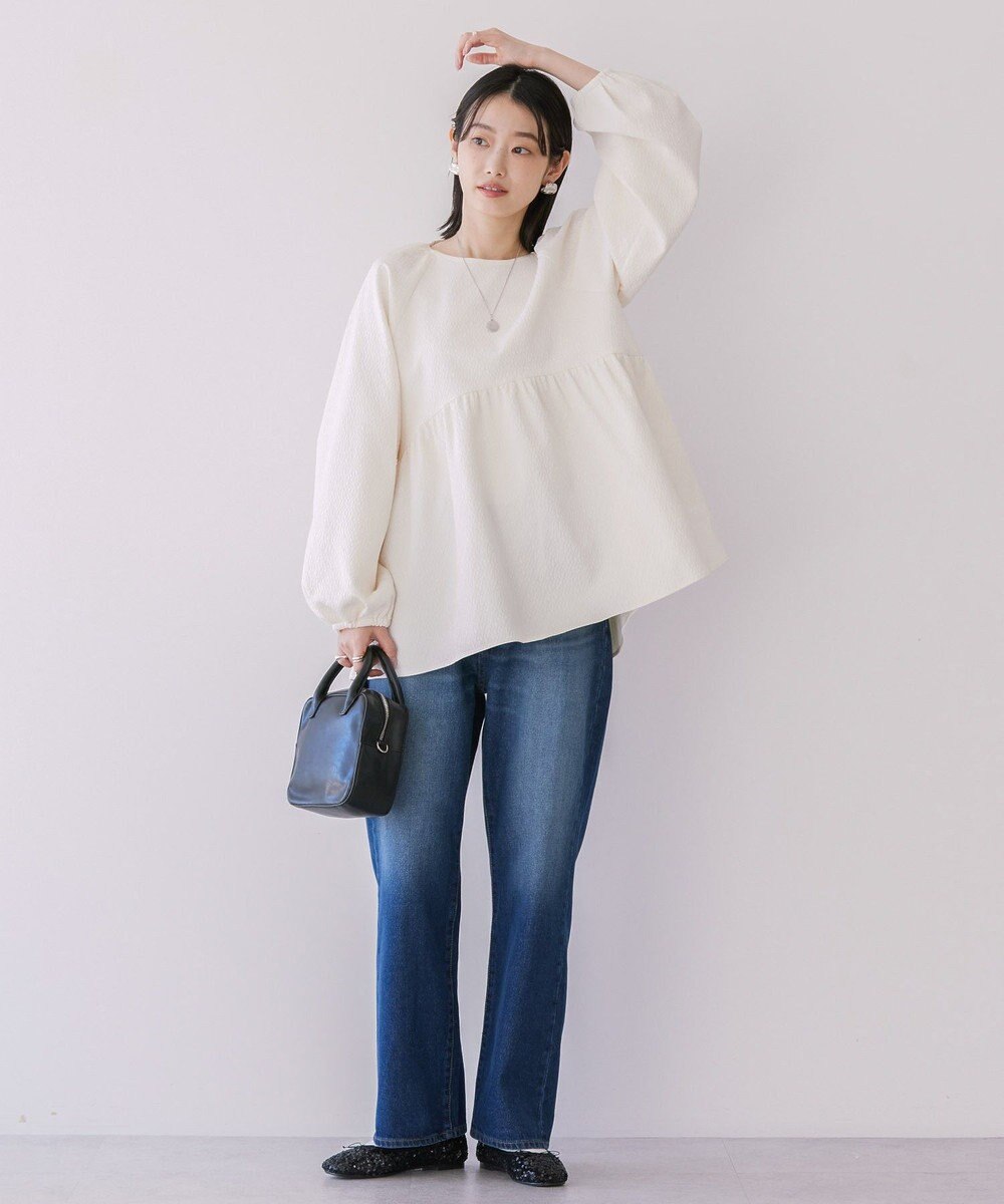 AMERICAN HOLIC ラグランジャガードロングブラウス 