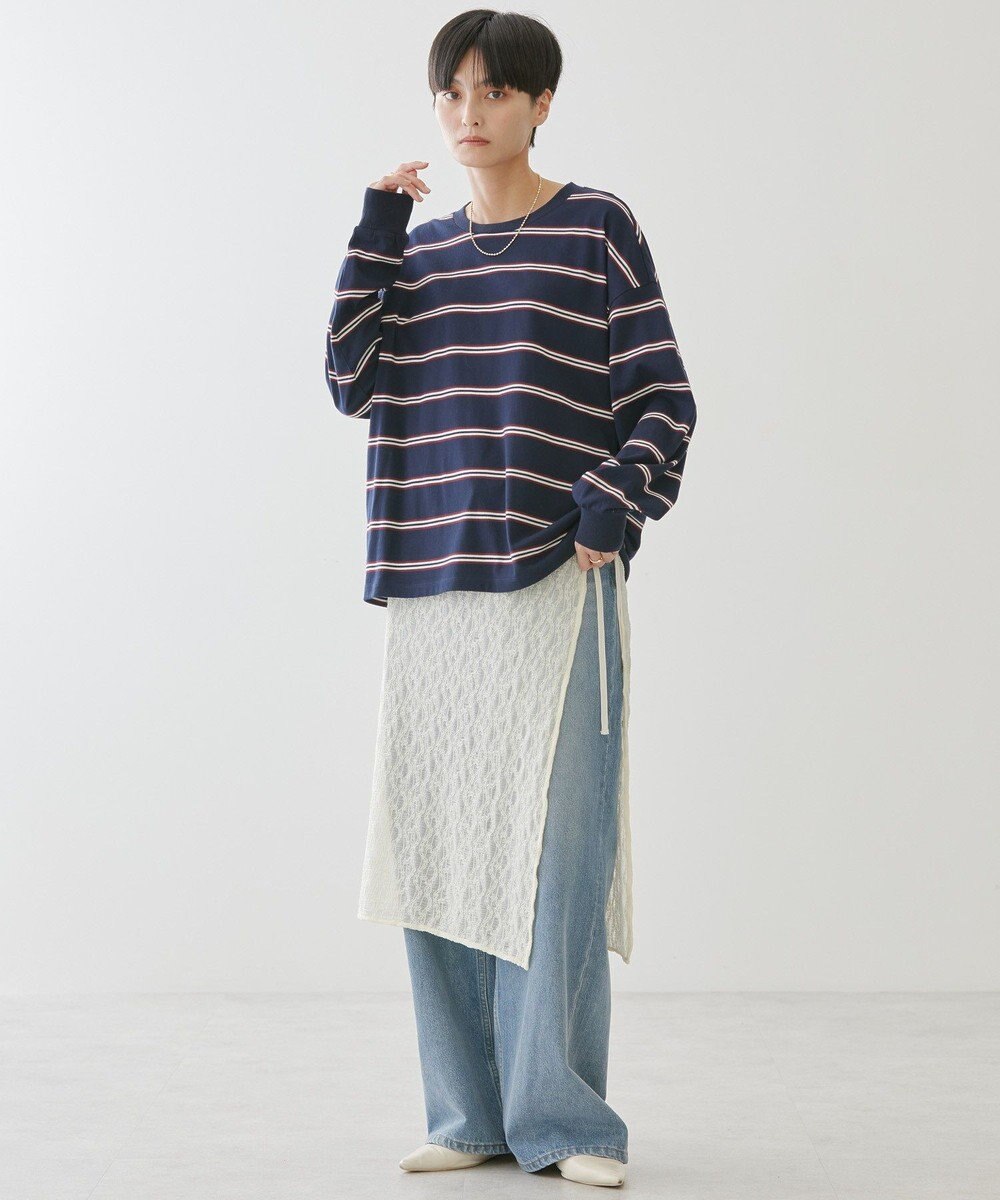 AMERICAN HOLIC ランダムボーダーＢＩＧ　Ｔシャツ 