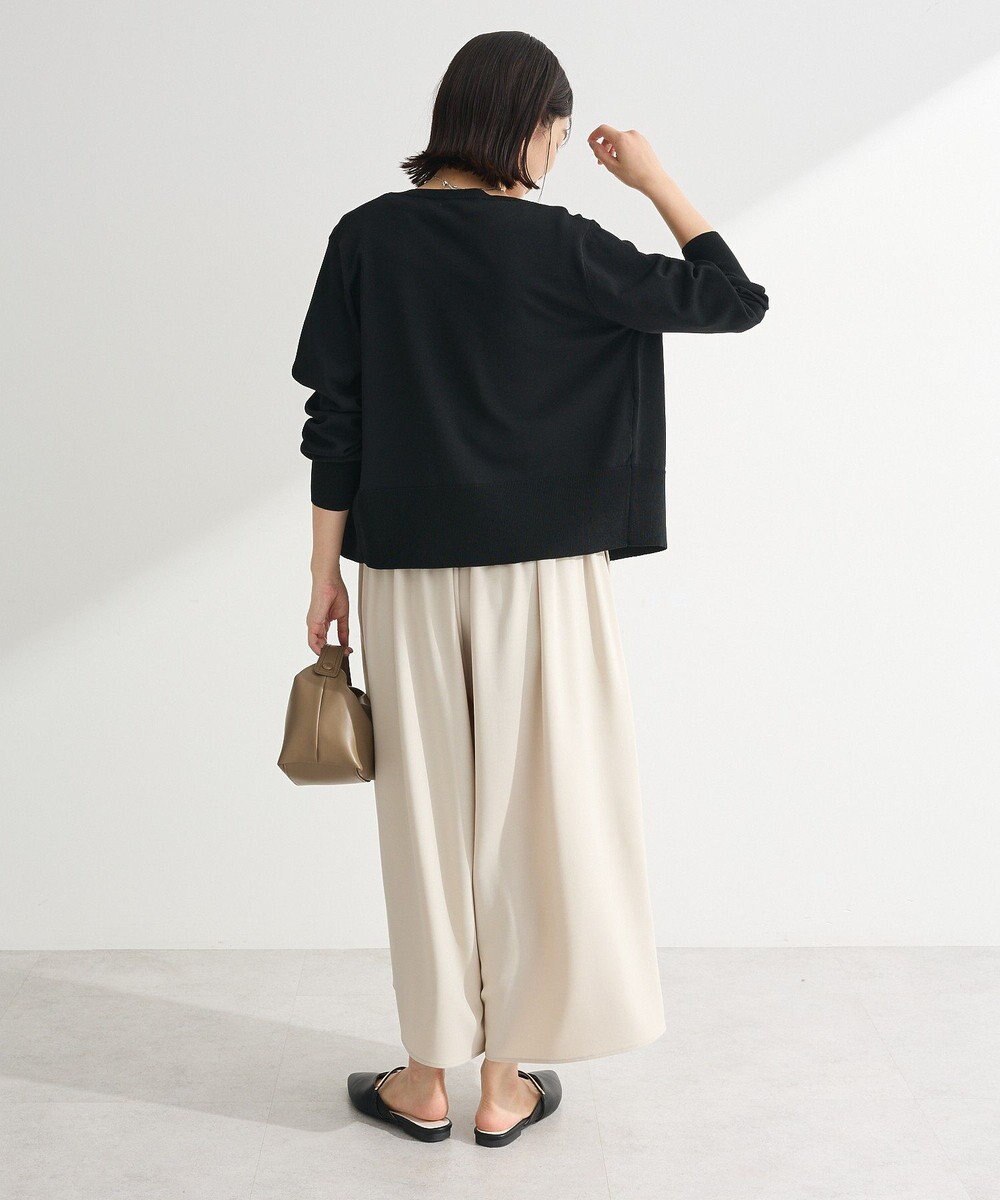 Green Parks イージーケアワイドガウチョパンツ 