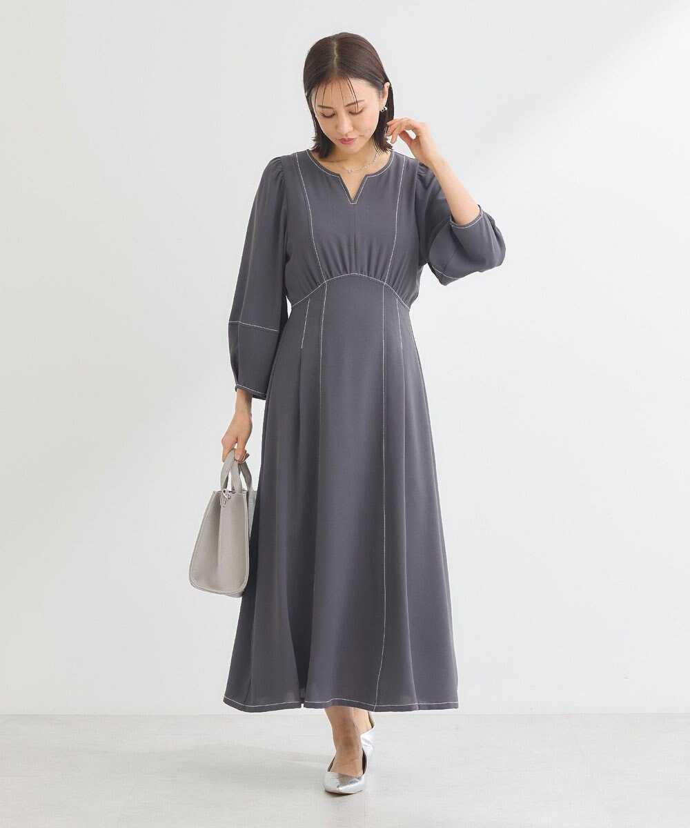 Green Parks ・ＥＬＥＮＣＡＲＥ　ＤＵＥボリュームスリーブワンピー 