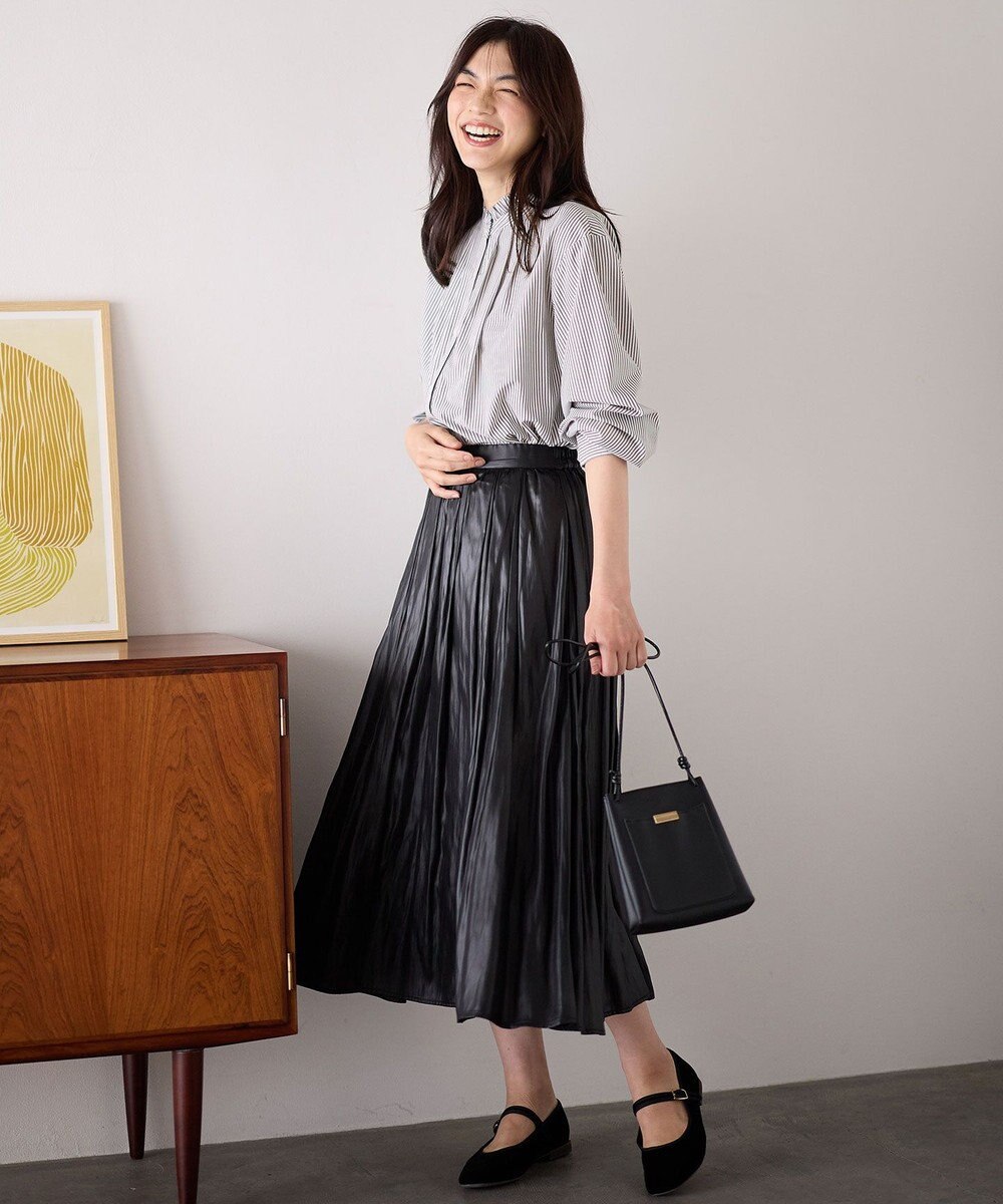 ANY スタンドネックブラウス 