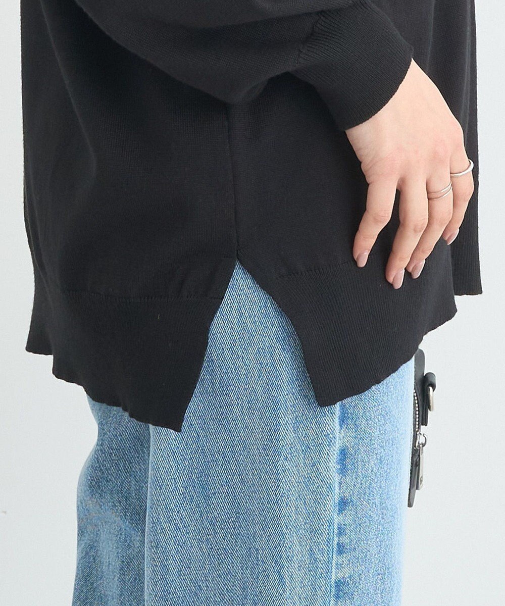 earth music&ecology レイヤード風ニットカーディガン 