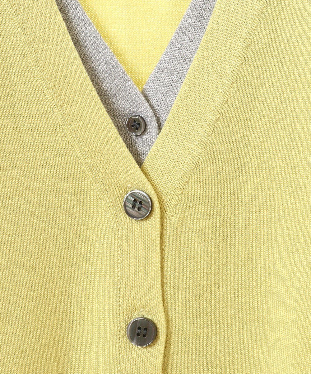 earth music&ecology レイヤード風ニットカーディガン 