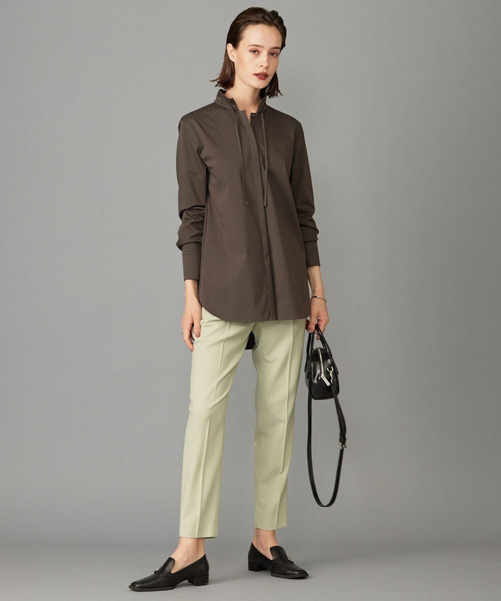 ICB L 【洗える】ウール2WAYストレッチ テーパードパンツ 