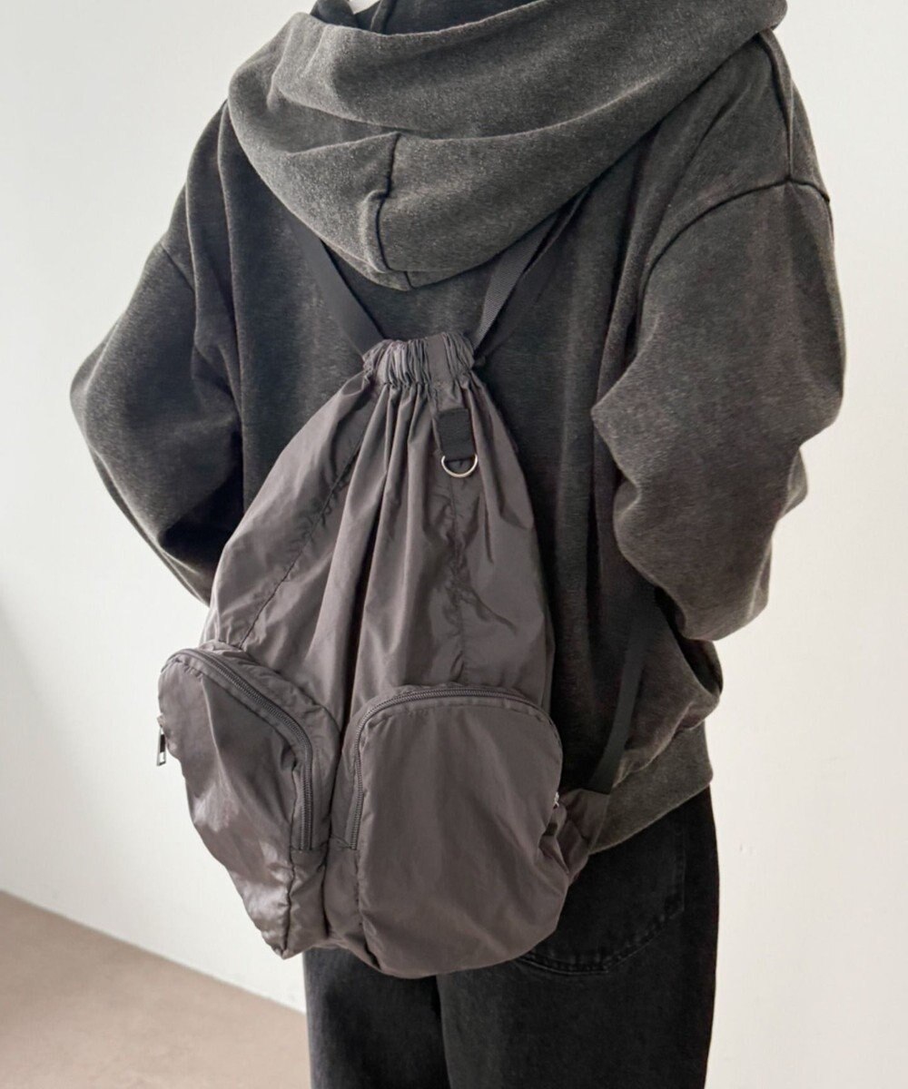 WEGO 【ユニセックス着用ITEM】ポケットデザインナップサック 