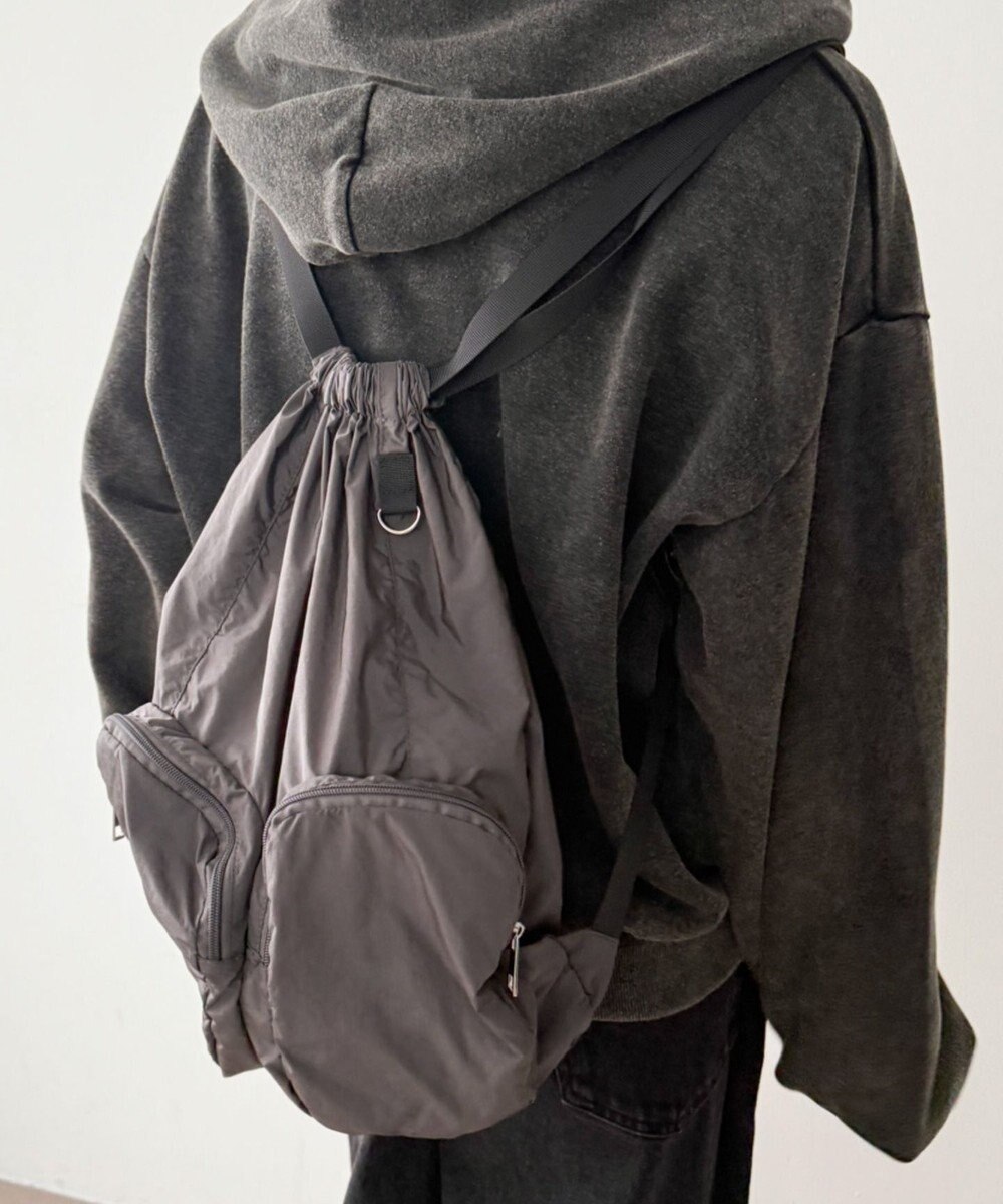 WEGO 【ユニセックス着用ITEM】ポケットデザインナップサック 