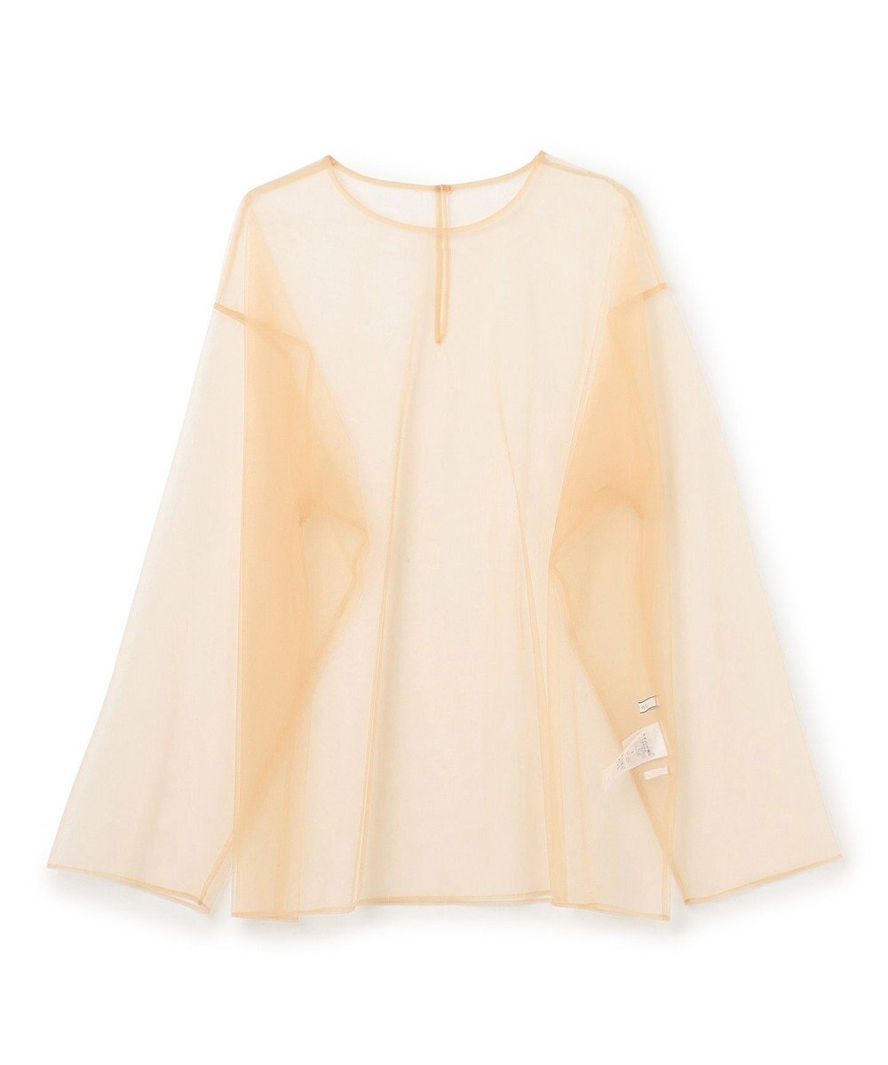 BEIGE， 【洗える・Oggi 6月号掲載】SILENE / オーバーサイズチュールブラウス 