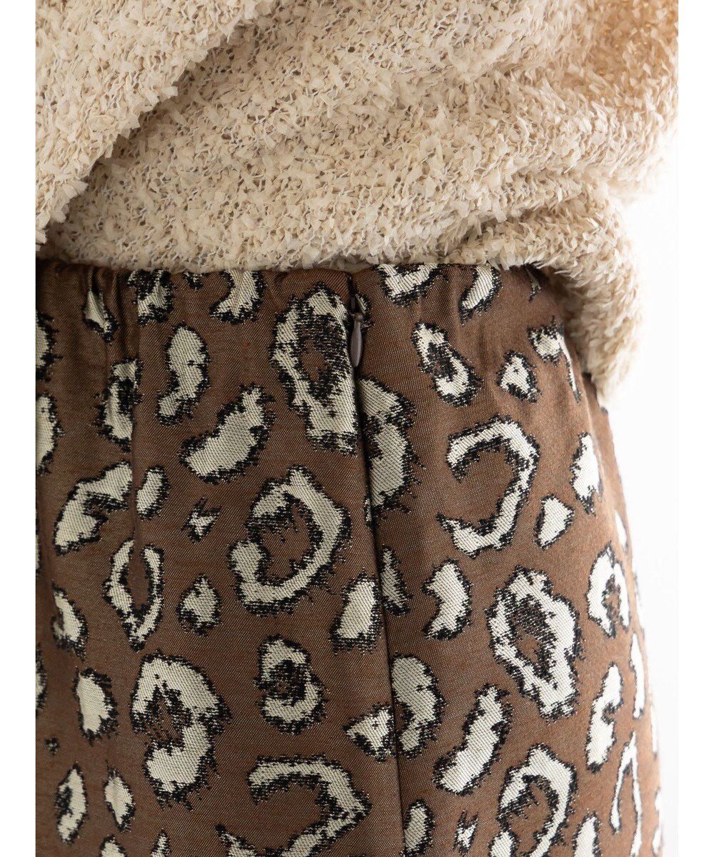 Te chichi レオパードジャガードナロースカート 