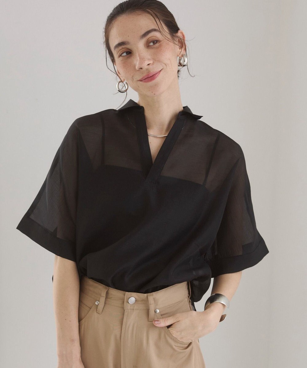 WEGO 【ANGIE VINTAGE】スキッパーシアーシャツ 