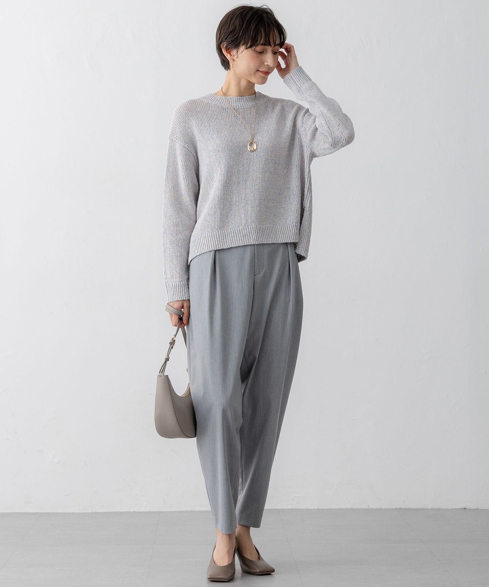 23区 【セットアップ対応/洗える】ライトクロス コクーン パンツ 