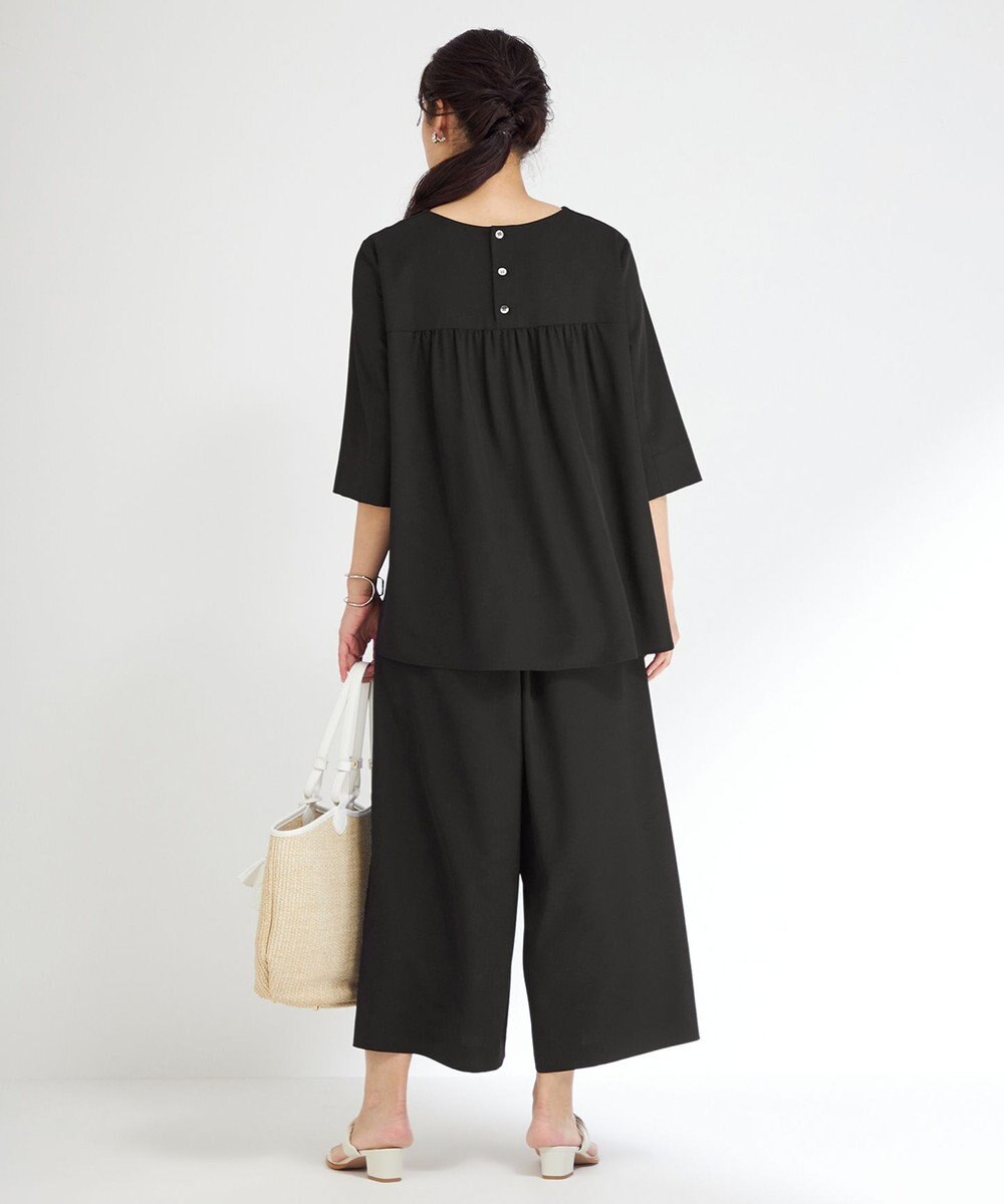 23区 L 【Lサイズ限定/洗える】ハイストレッチツイル パンツ 