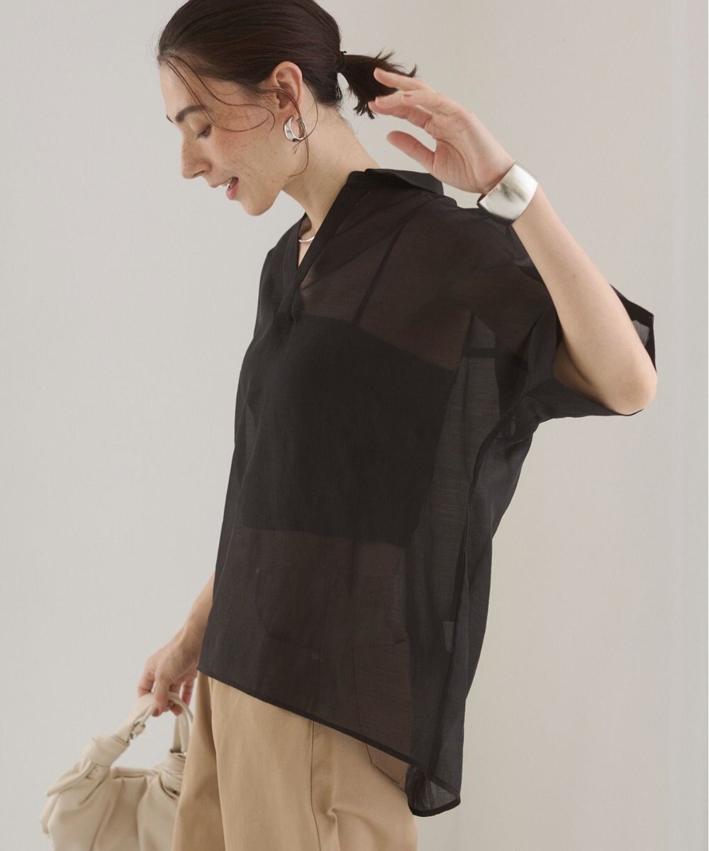 WEGO 【ANGIE VINTAGE】スキッパーシアーシャツ 