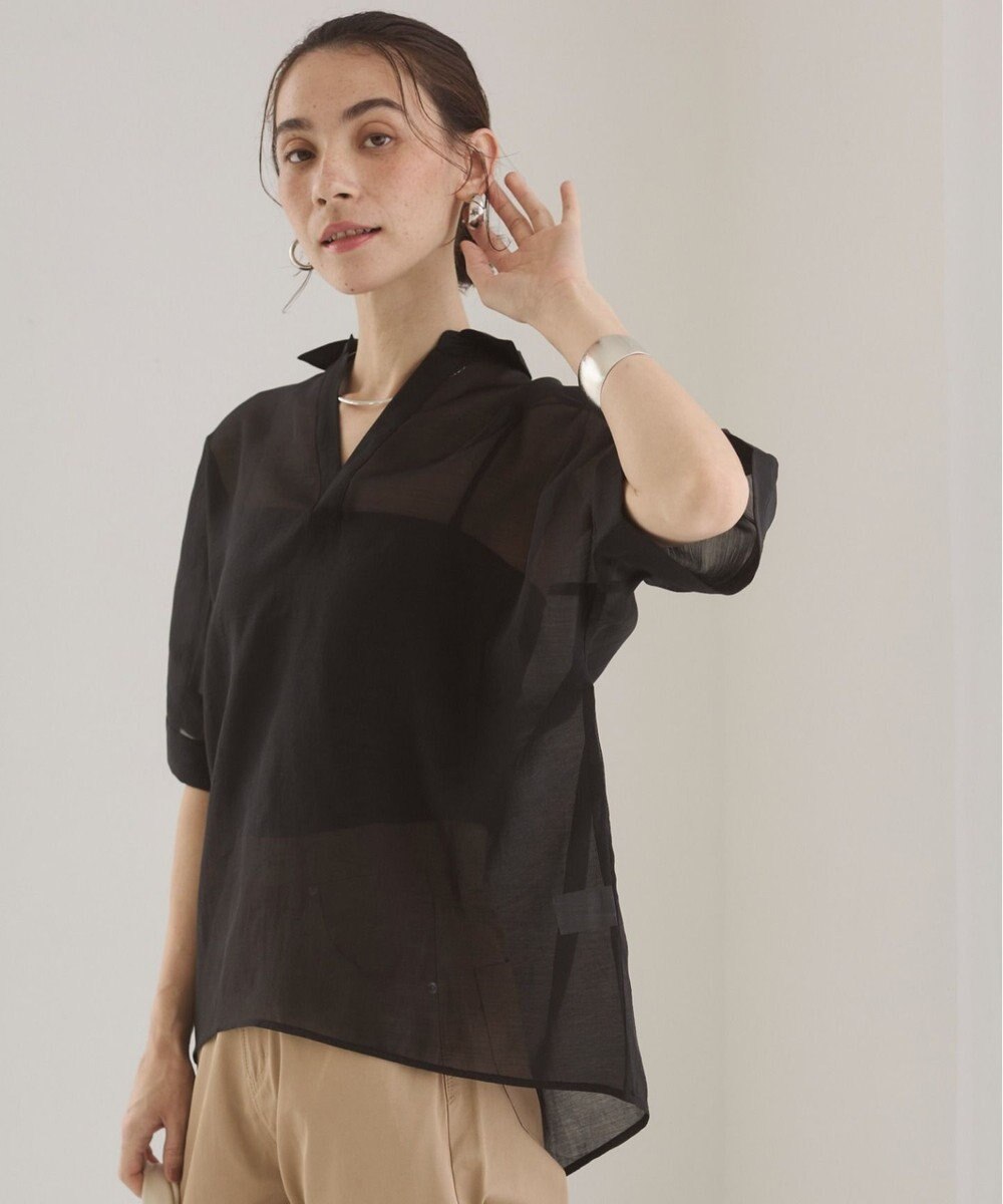 WEGO 【ANGIE VINTAGE】スキッパーシアーシャツ 