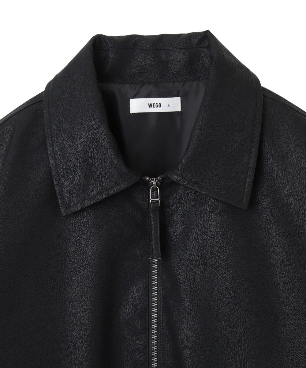 WEGO 【ユニセックス着用ITEM】PUダブルZIPフライトジャケット 
