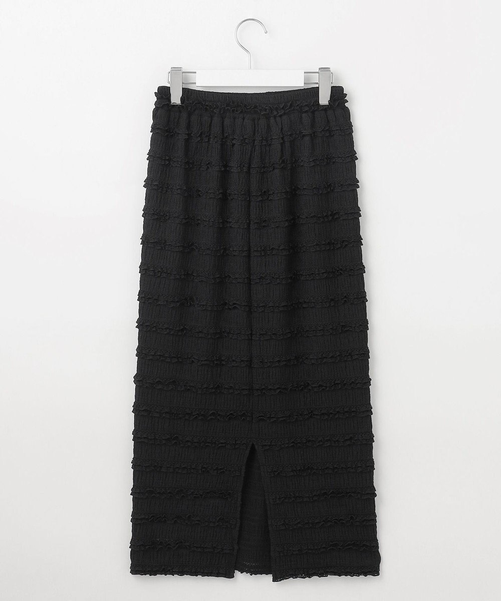 Feroux 【洗える】カットフリルＩラインスカート 