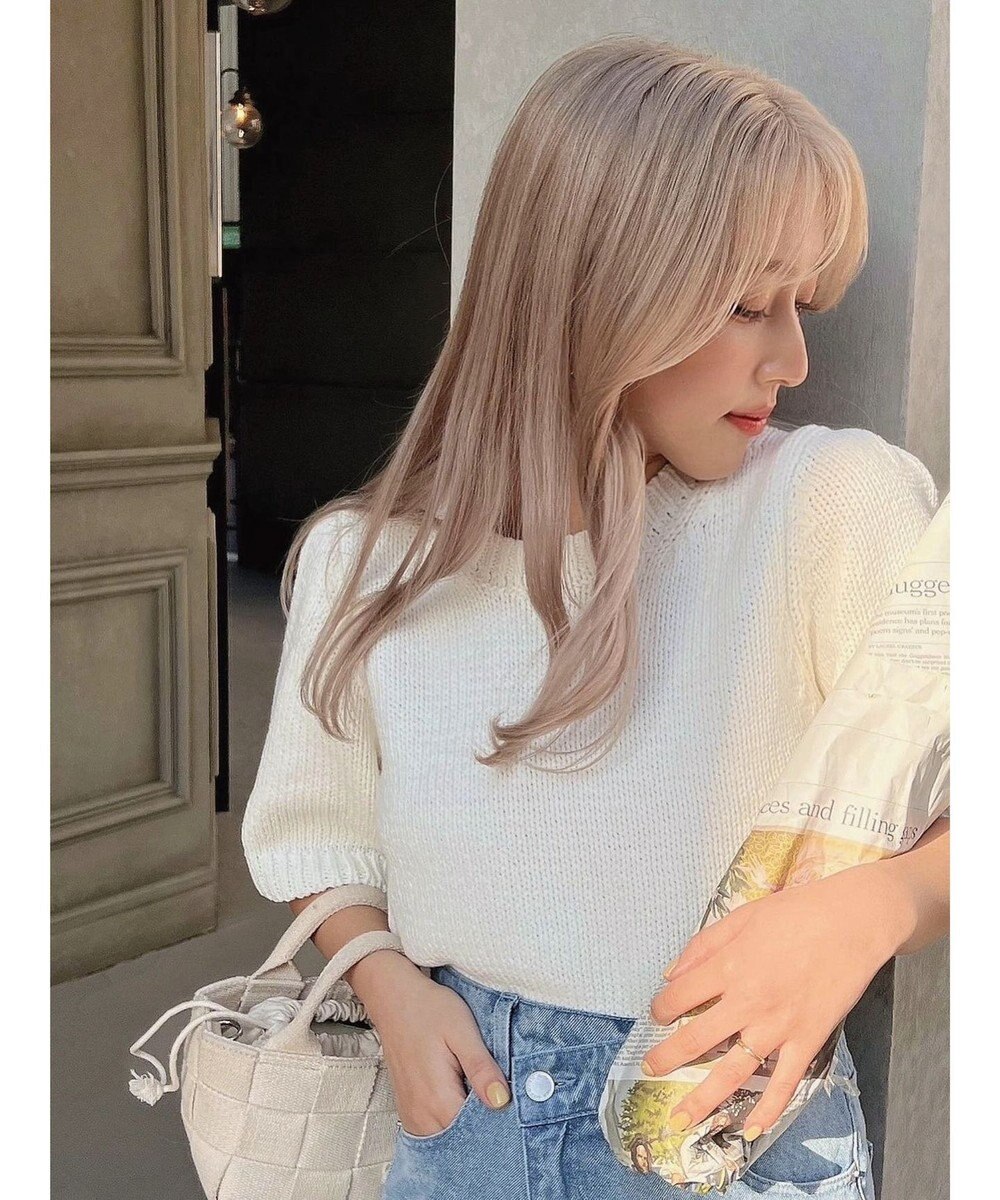 Green Parks ローゲージニットＴシャツ 