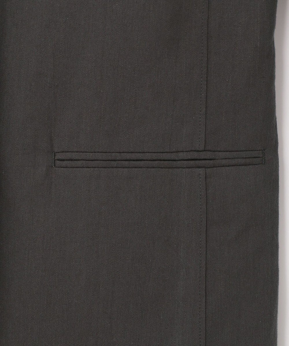 ICB 【吸水速乾機能付き】ペーパーコットンリネンツイル　ノーカラージャケット 